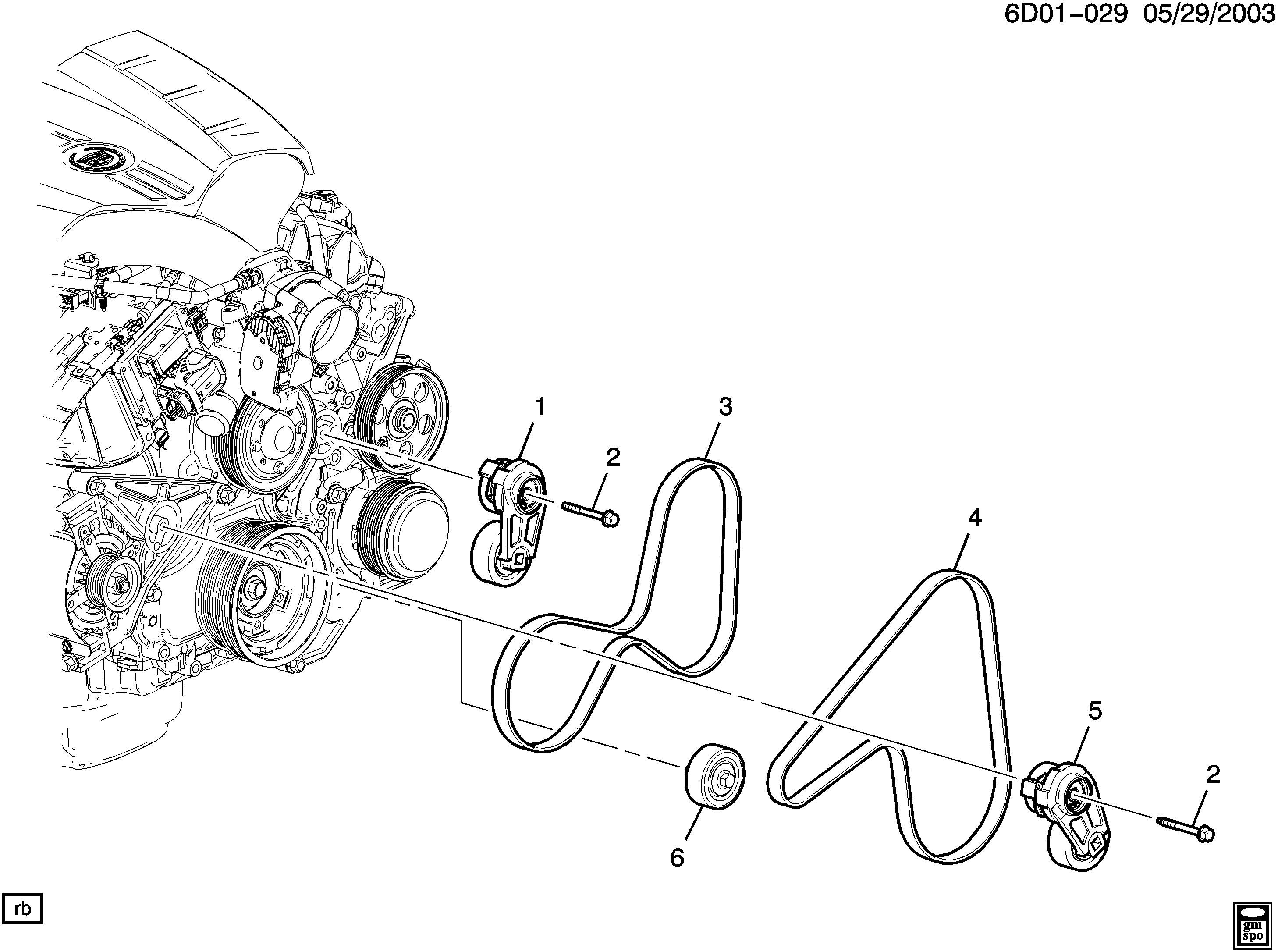 Cadillac 12578001 - Keilrippenriemen alexcarstop-ersatzteile.com