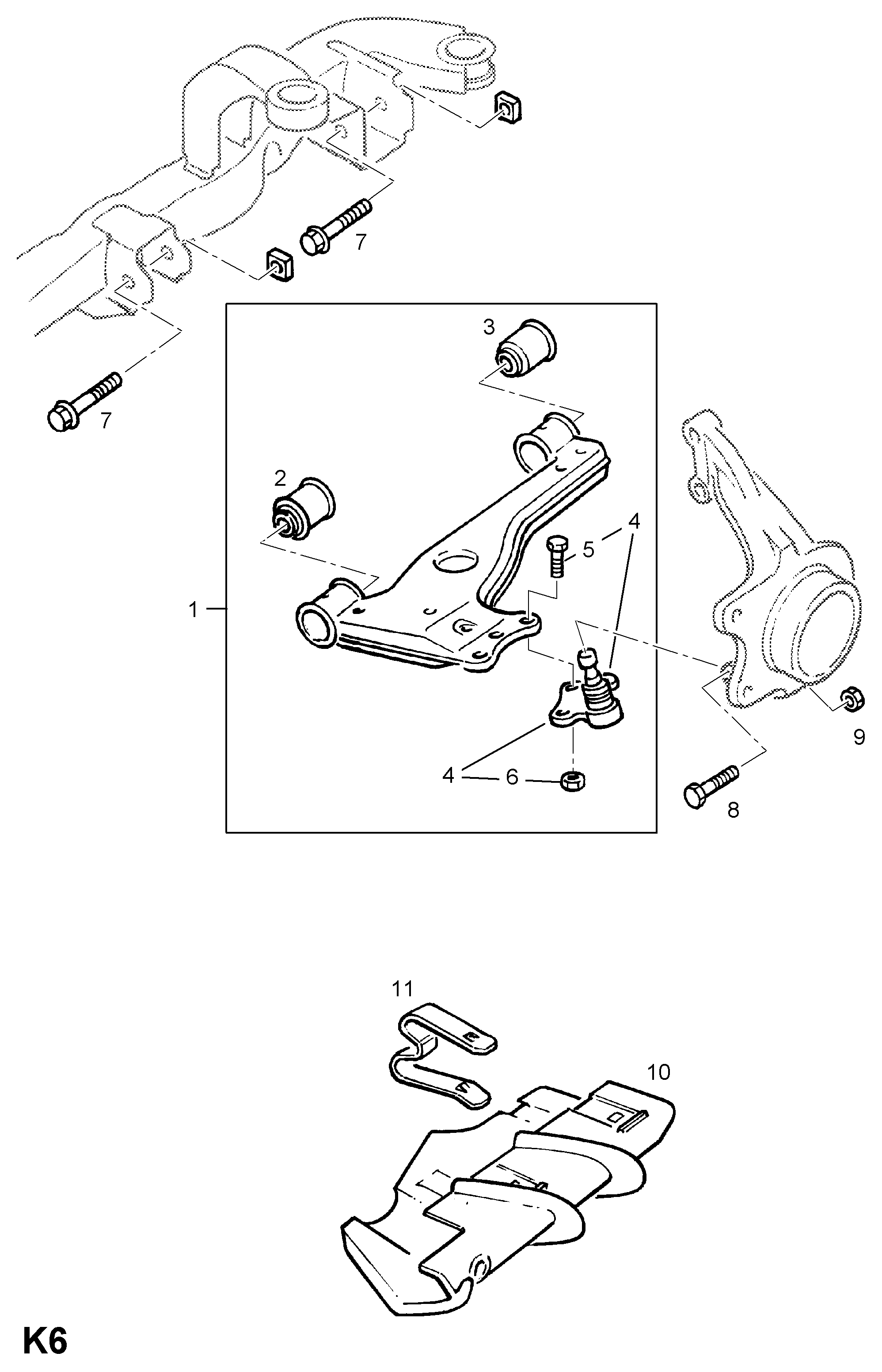 SAAB 352357 - Lagerung, Lenker alexcarstop-ersatzteile.com