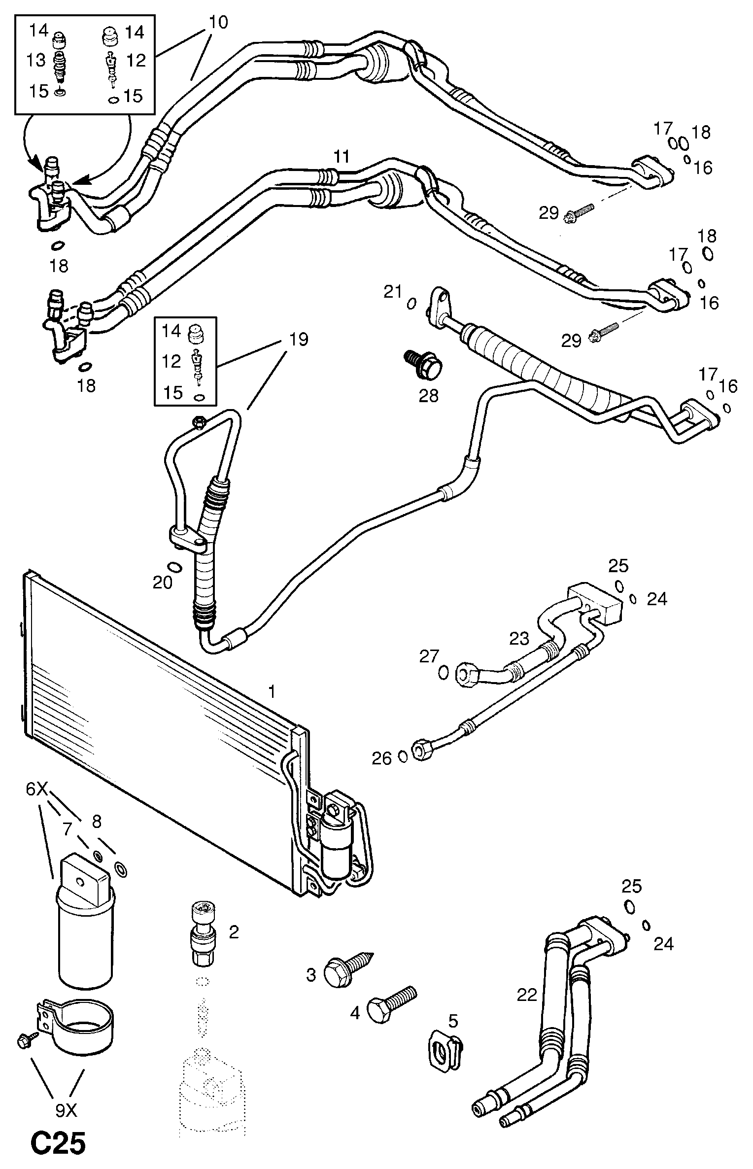 Vauxhall 1618074 - Trockner, Klimaanlage alexcarstop-ersatzteile.com