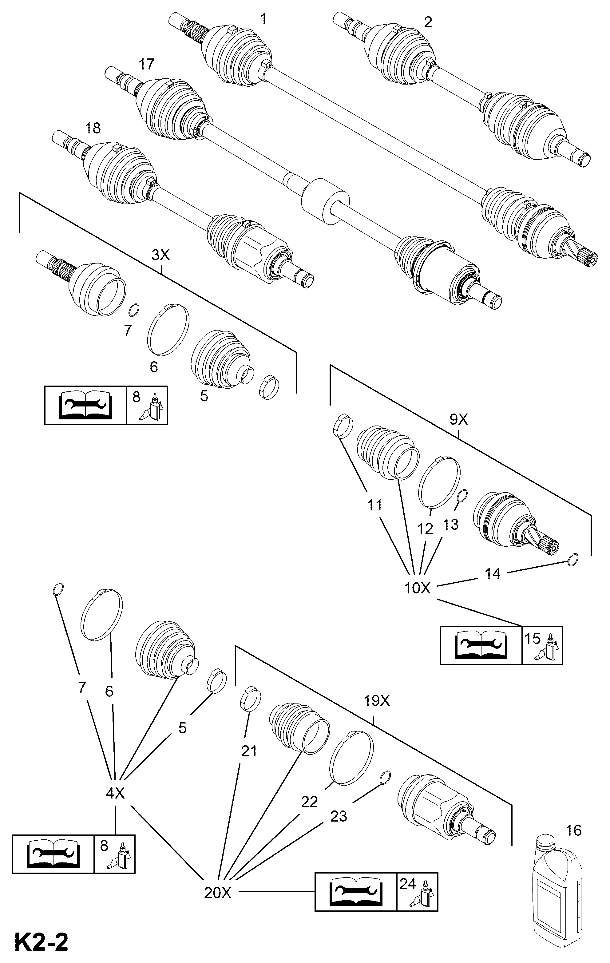 Vauxhall 1603277 - Faltenbalg, Antriebswelle alexcarstop-ersatzteile.com