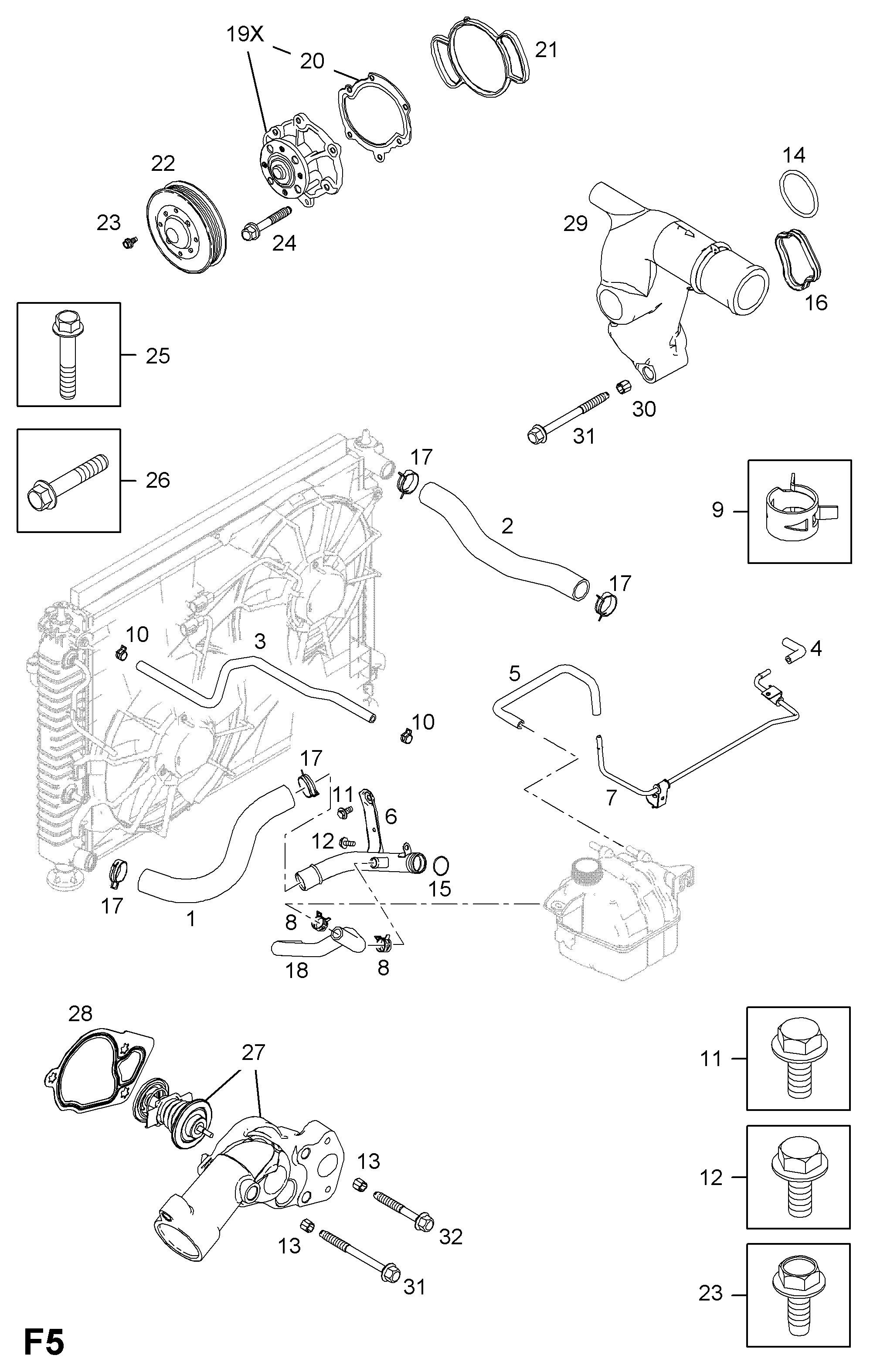 Vauxhall 1334648 - Wasserpumpe alexcarstop-ersatzteile.com