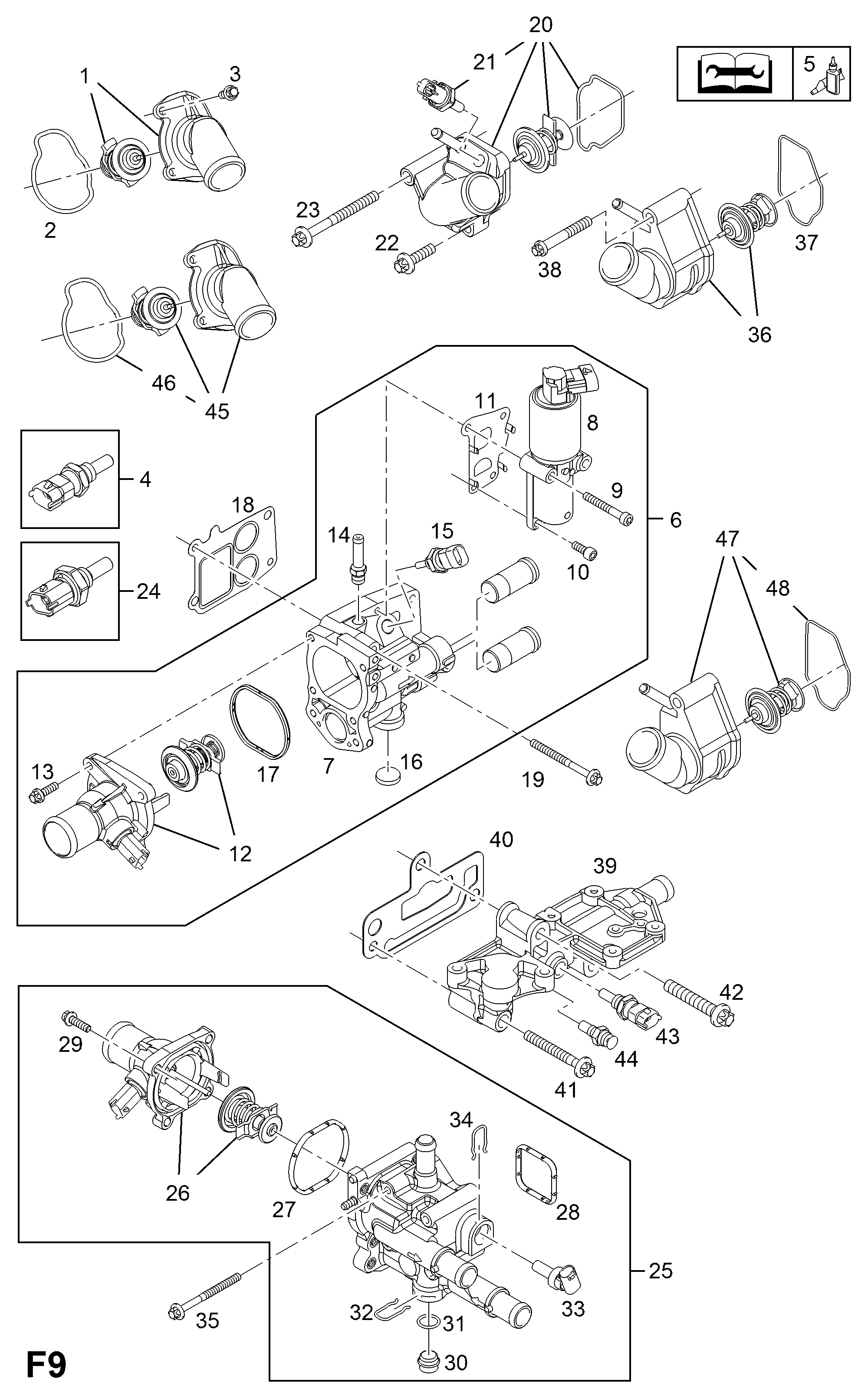 Vauxhall 13 42 567 - Sensor, Kühlmitteltemperatur alexcarstop-ersatzteile.com