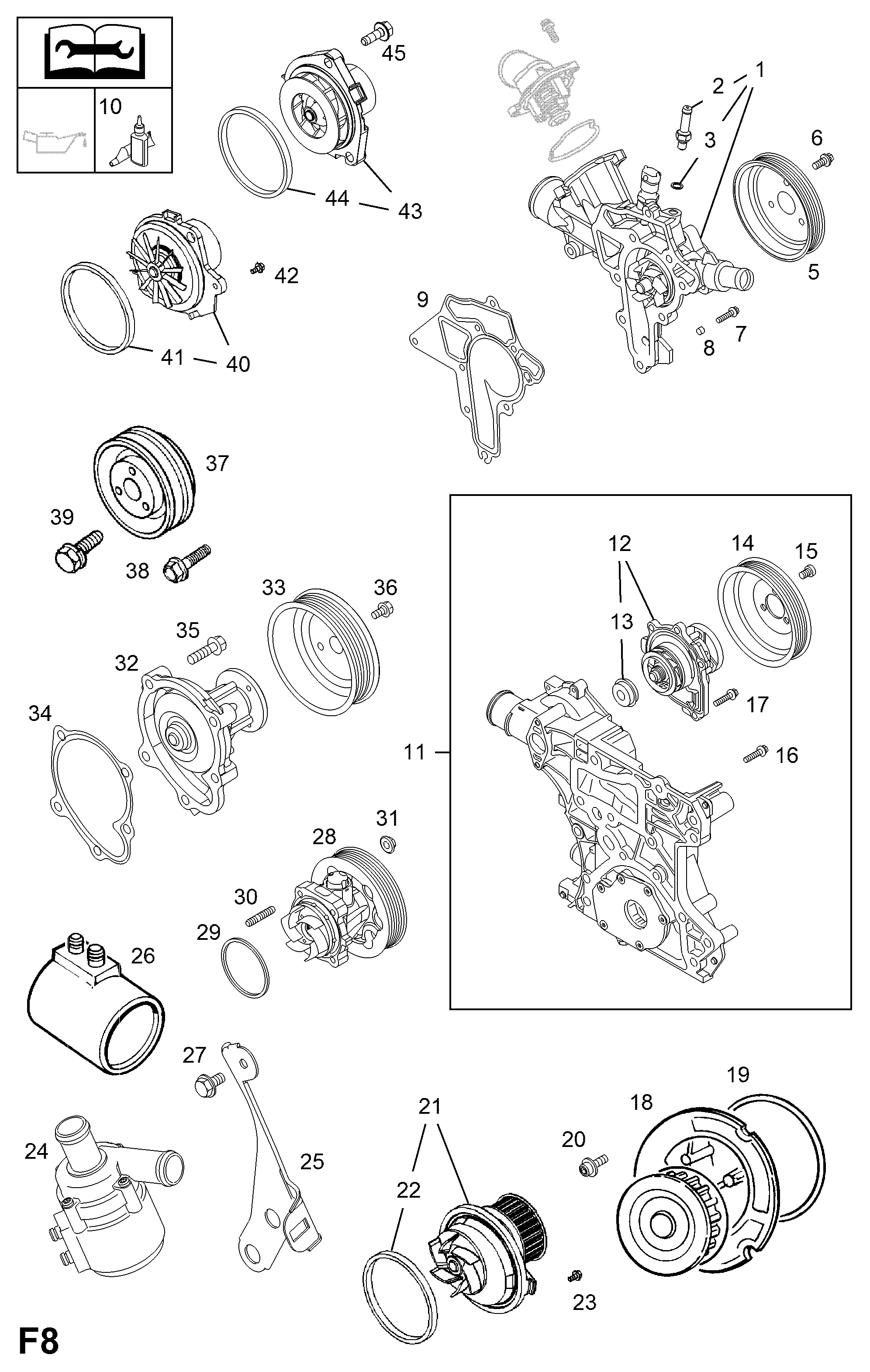 Vauxhall 1334143 - Wasserpumpe alexcarstop-ersatzteile.com