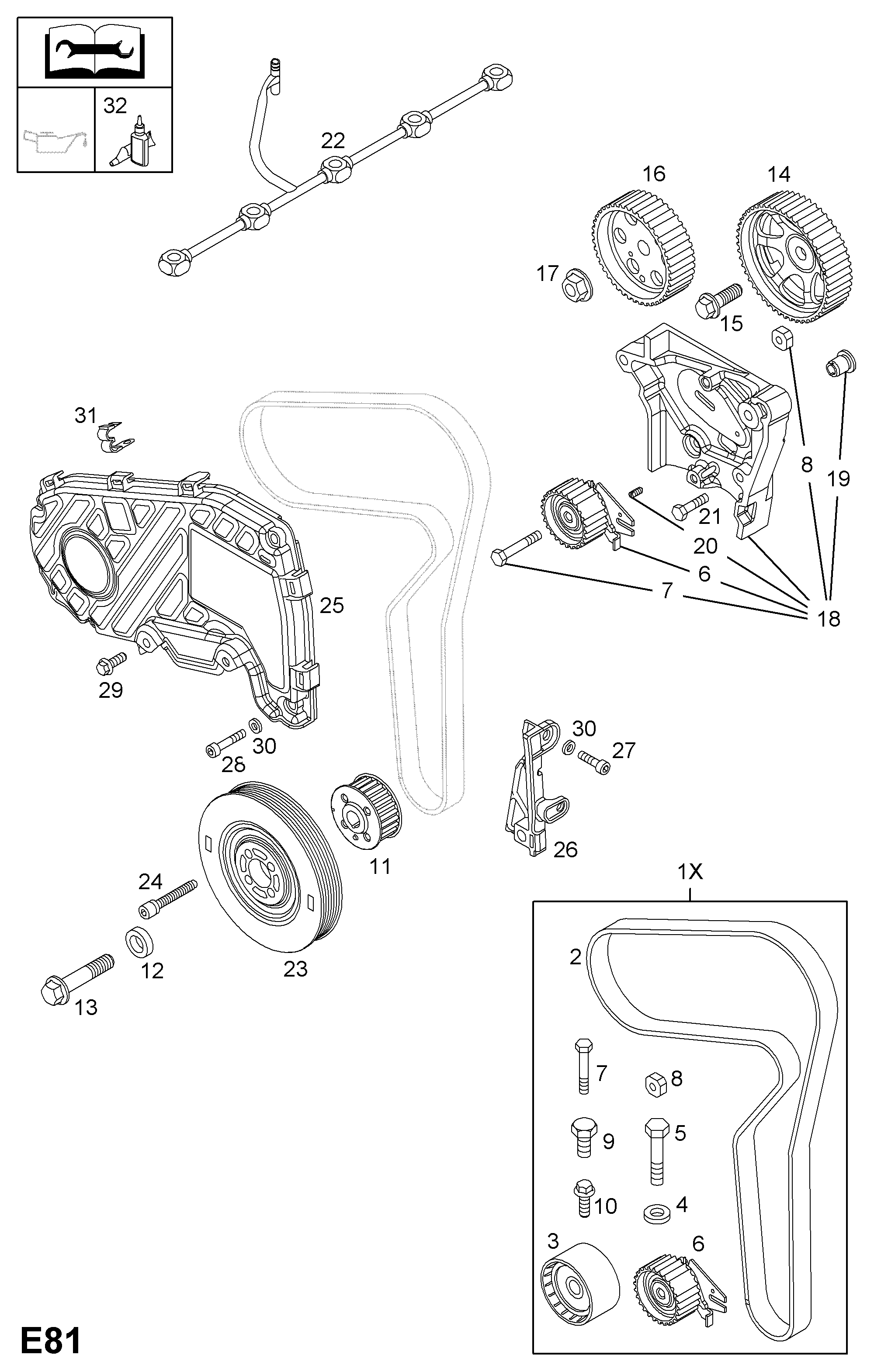 SAAB 56 36 343 - Wasserpumpe + Zahnriemensatz alexcarstop-ersatzteile.com