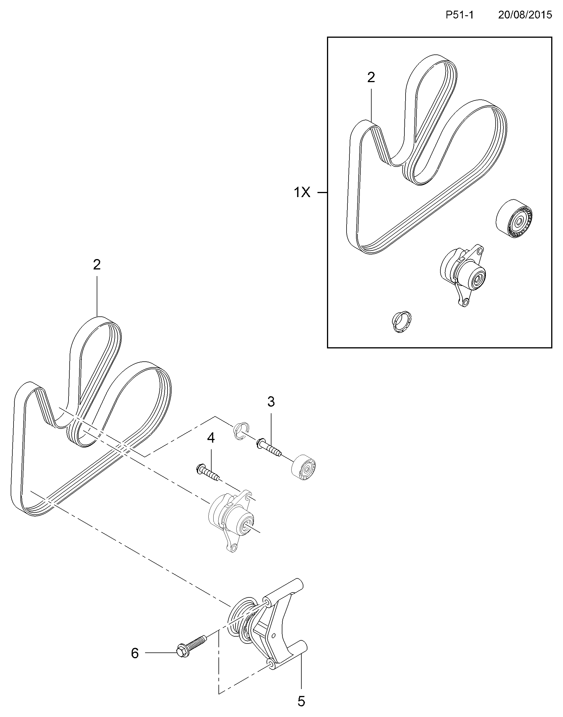 Opel 4423724 - Keilrippenriemen alexcarstop-ersatzteile.com