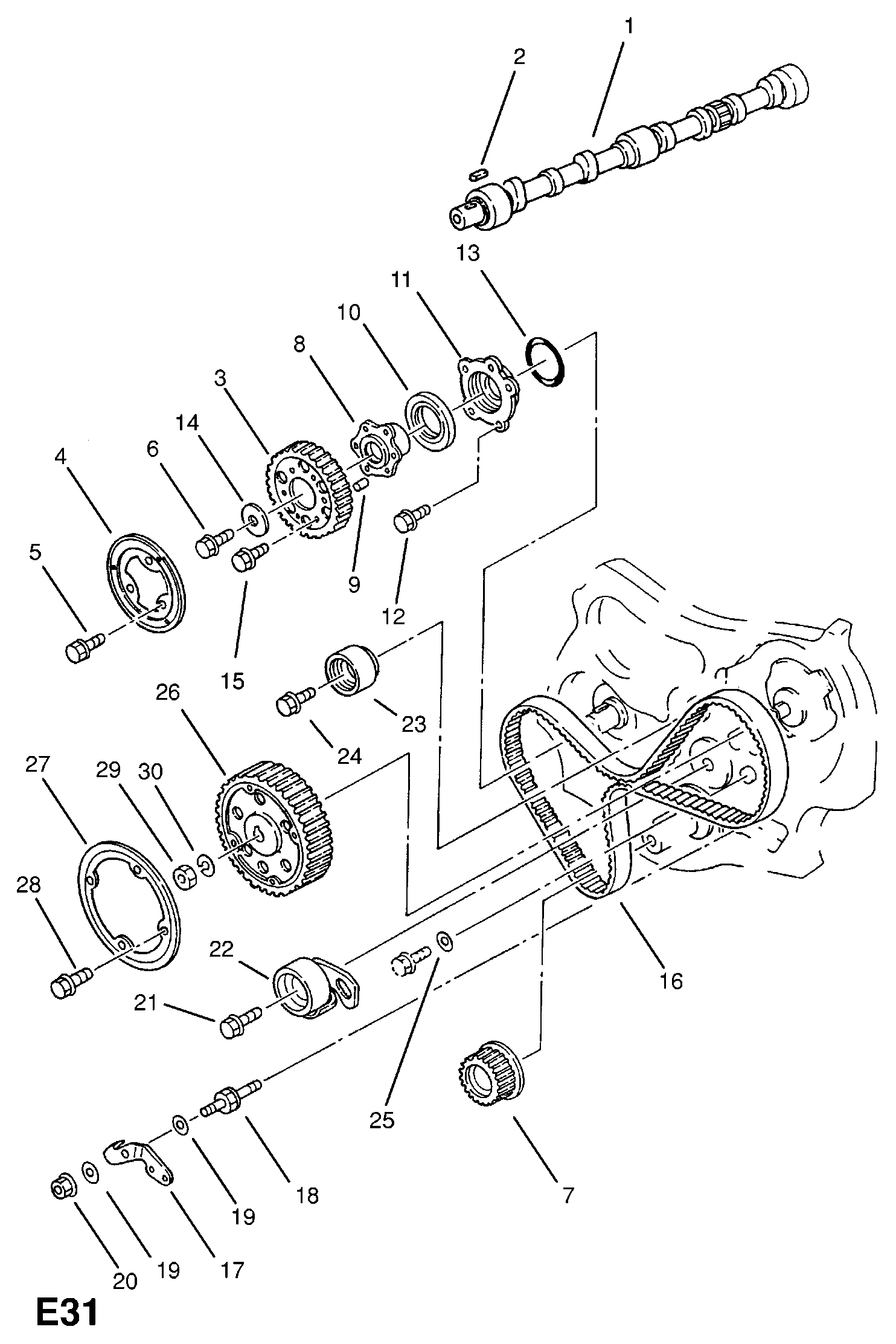 Opel 6 36 383 - Spannrolle, Zahnriemen alexcarstop-ersatzteile.com