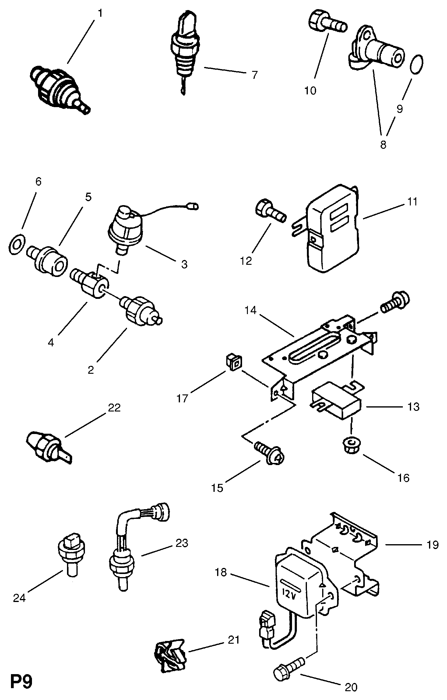 ISUZU 1252567 - Sensor, Öldruck alexcarstop-ersatzteile.com