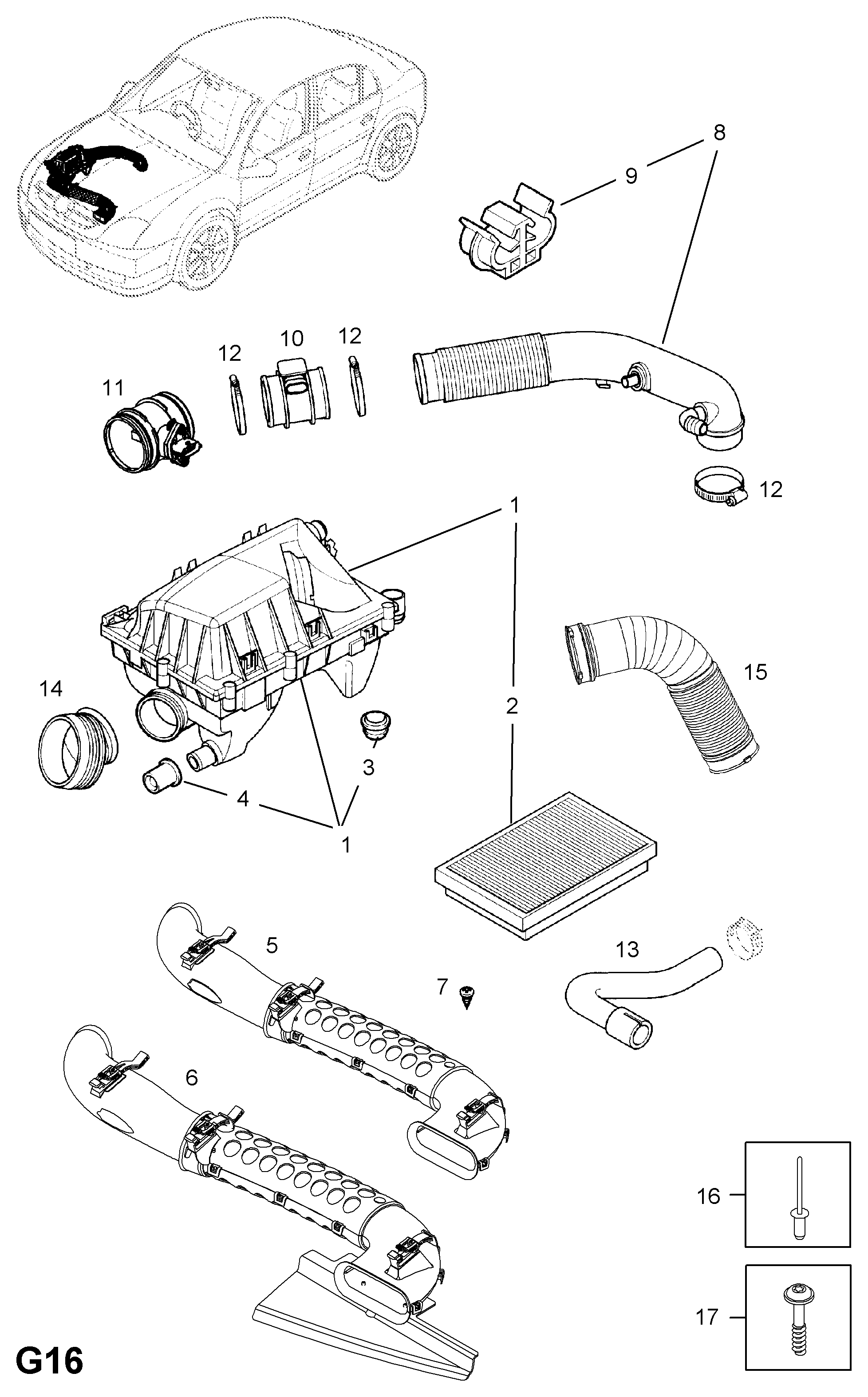 Opel 835630 - Luftfilter alexcarstop-ersatzteile.com