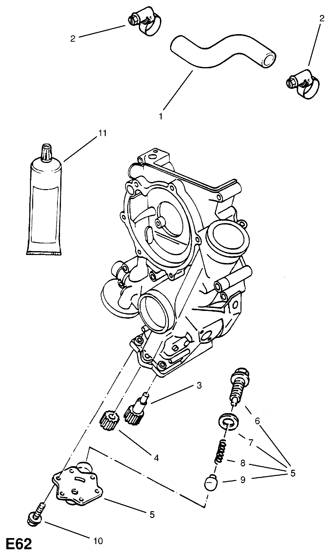 Opel 646 804 - Dichtung, Steuergehäuse alexcarstop-ersatzteile.com