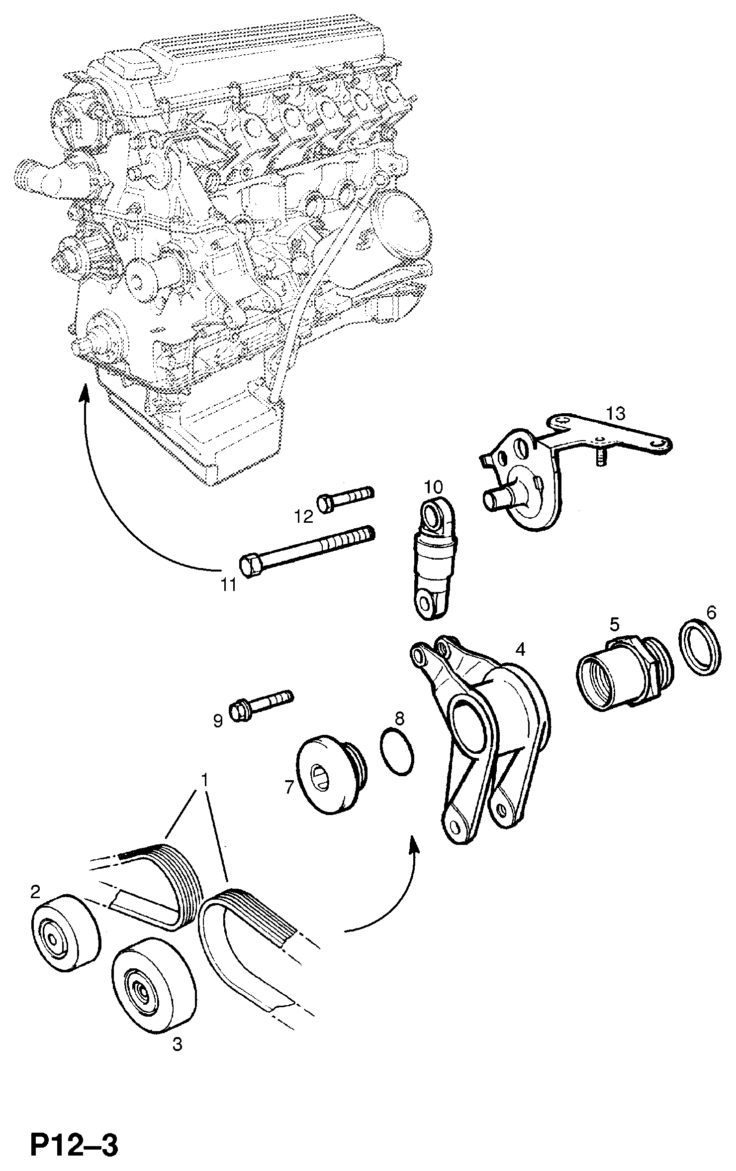 Opel 1340611 - Keilrippenriemen alexcarstop-ersatzteile.com