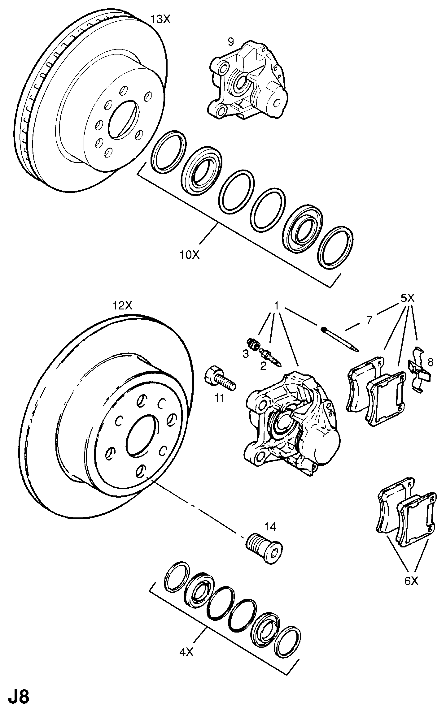 Vauxhall 1605006 - Bremsbelagsatz, Scheibenbremse alexcarstop-ersatzteile.com