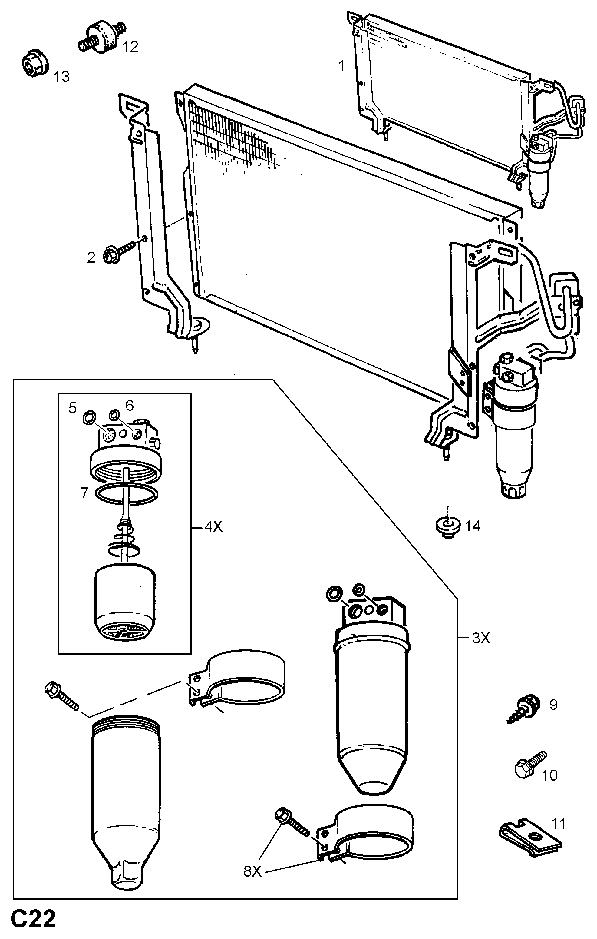 Cadillac 1618042 - Trockner, Klimaanlage alexcarstop-ersatzteile.com