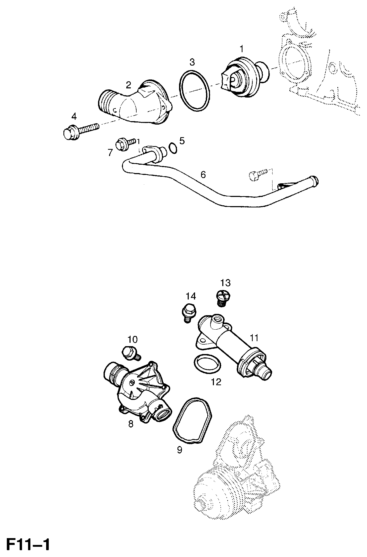 Vauxhall 13 38 076 - Thermostat, Kühlmittel alexcarstop-ersatzteile.com