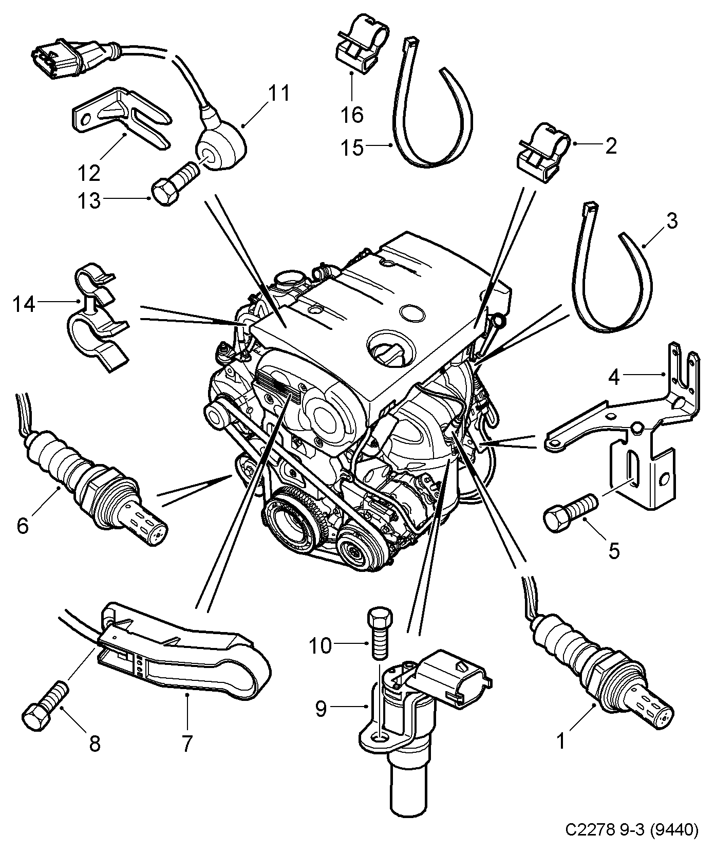 SAAB 91 58 718 - Lambdasonde alexcarstop-ersatzteile.com