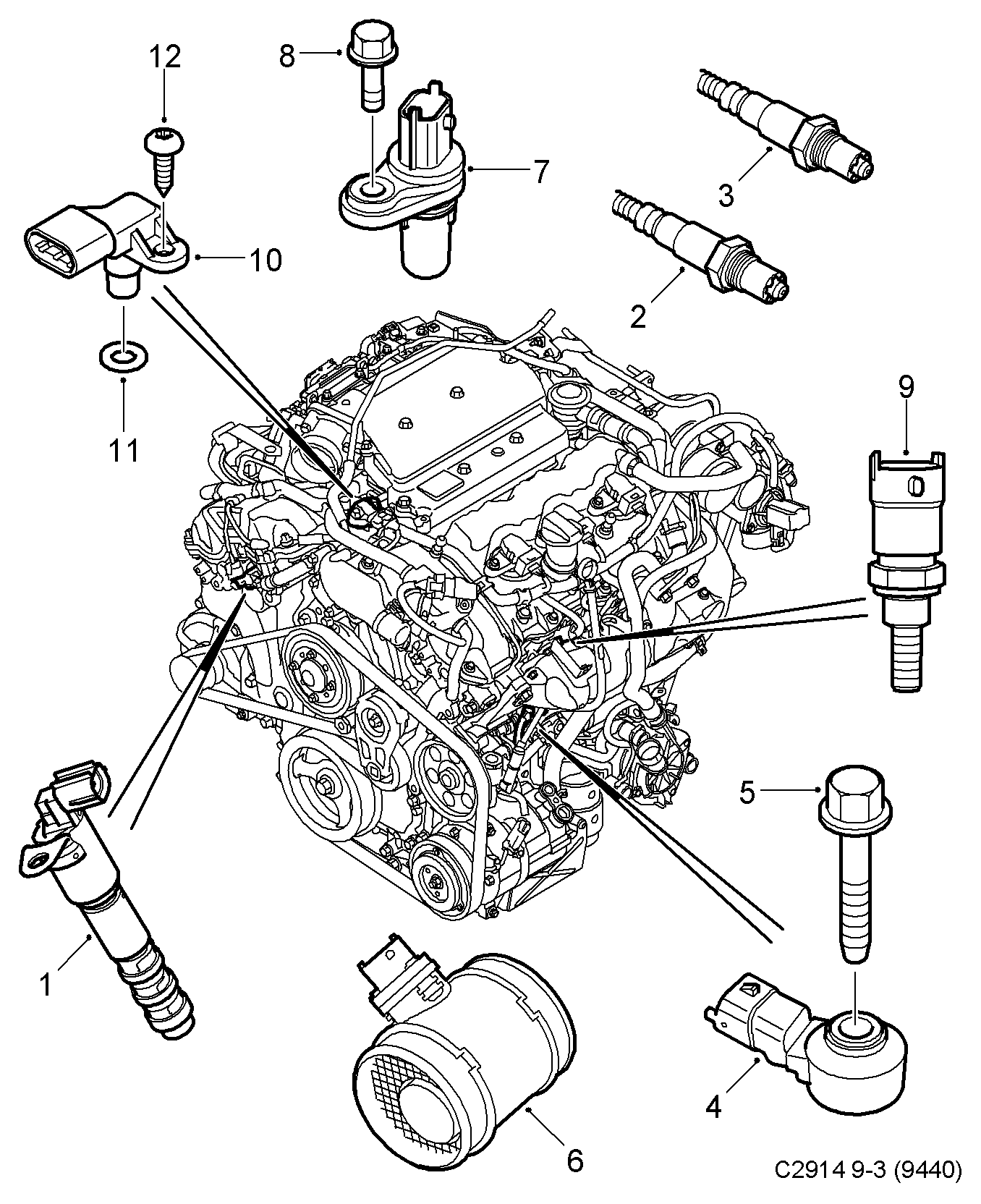 SAAB 93185453 - Lambdasonde alexcarstop-ersatzteile.com