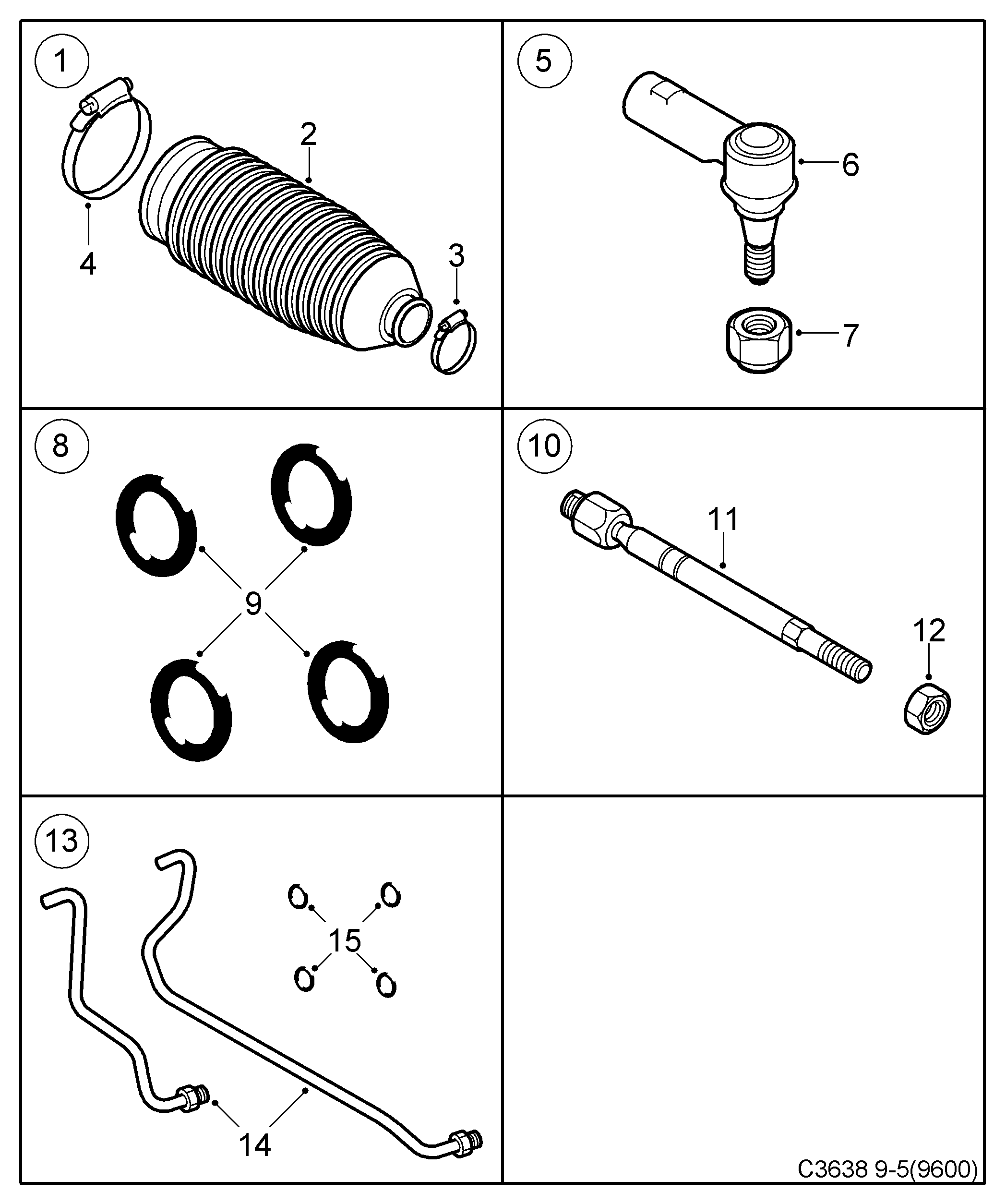 SAAB 5233424 - Axialgelenk, Spurstange alexcarstop-ersatzteile.com