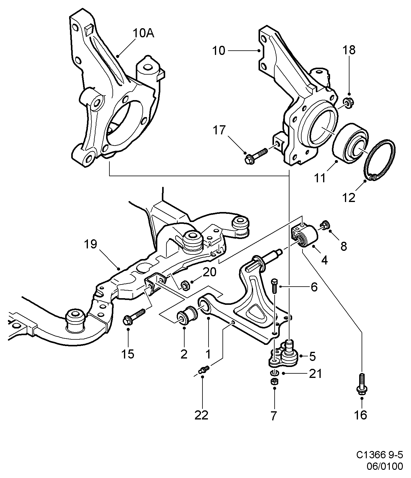 Opel 4566899 - Lagerung, Lenker alexcarstop-ersatzteile.com