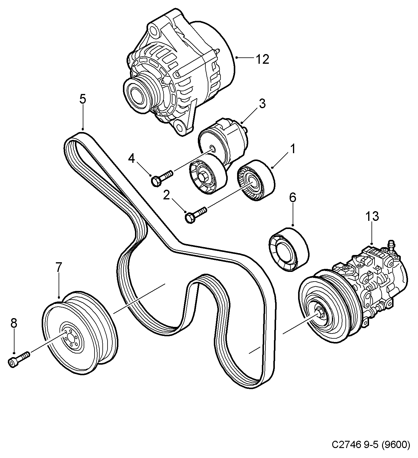 Alfa Romeo 55195531 - Umlenk / Führungsrolle, Keilrippenriemen alexcarstop-ersatzteile.com