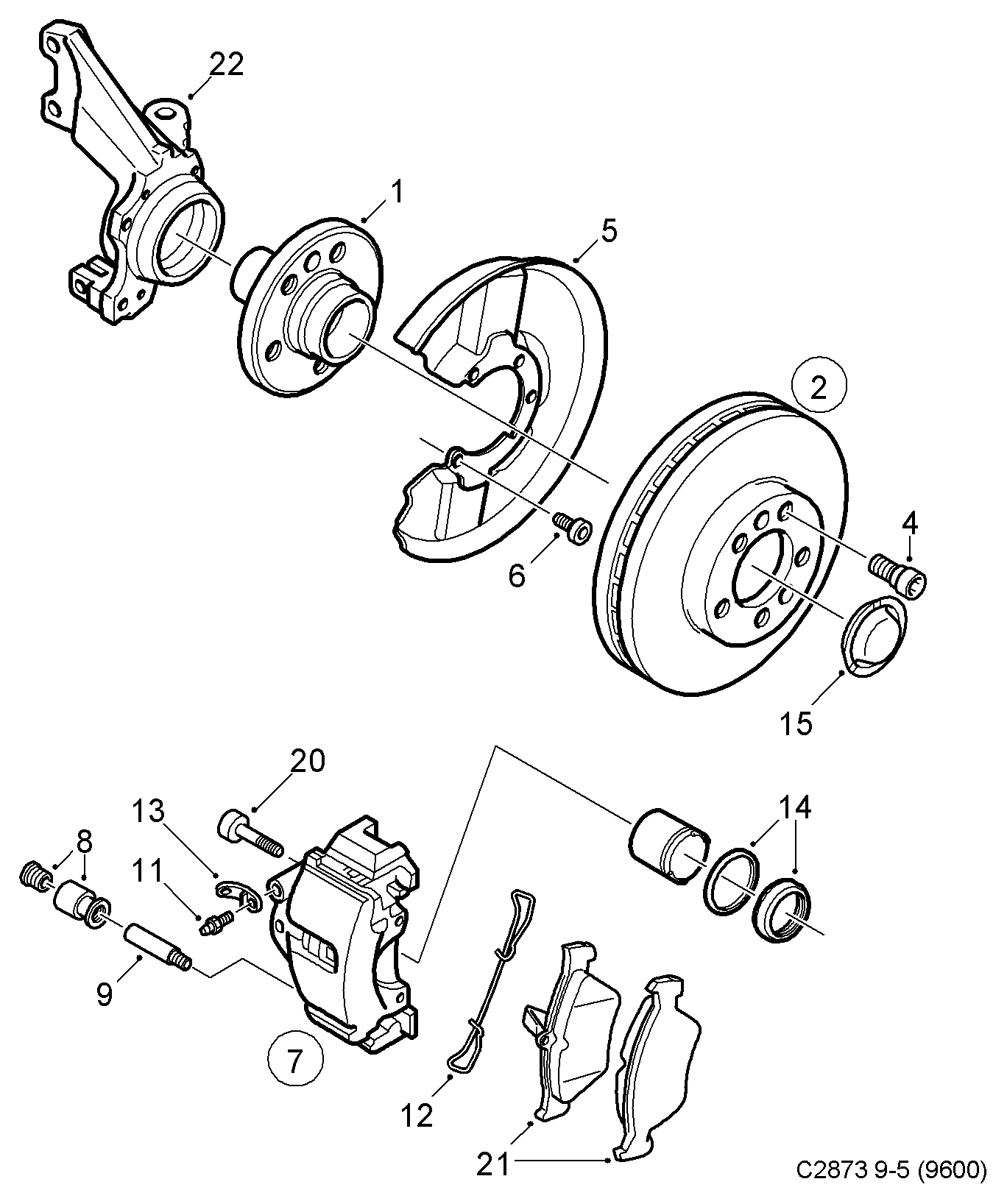 Opel 5062203 - Bremsbelagsatz, Scheibenbremse alexcarstop-ersatzteile.com