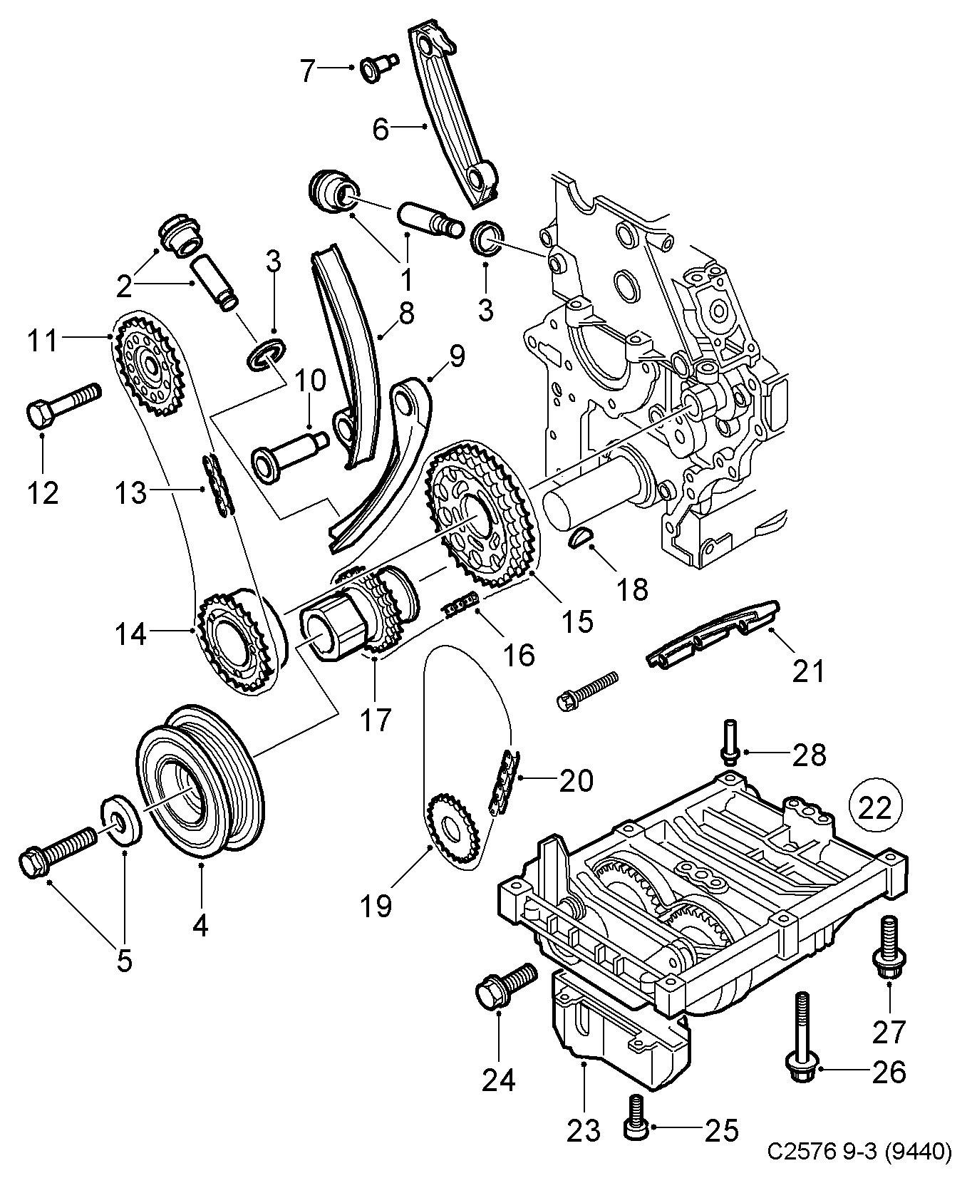 Opel 55351711 - Riemenscheibe, Kurbelwelle alexcarstop-ersatzteile.com