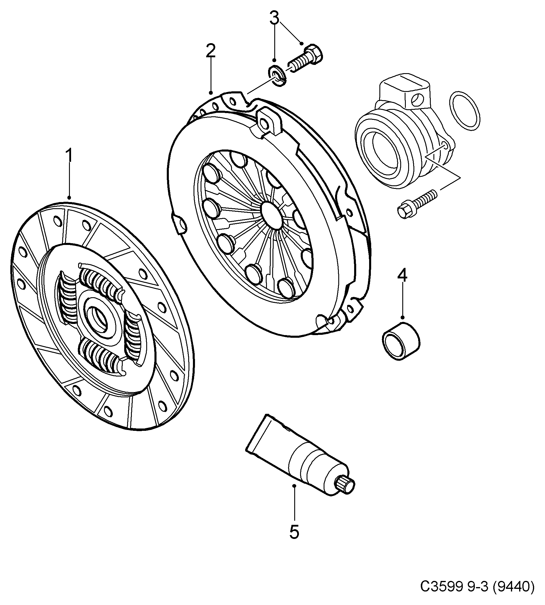 Opel 24436441 - Kupplungsdruckplatte alexcarstop-ersatzteile.com