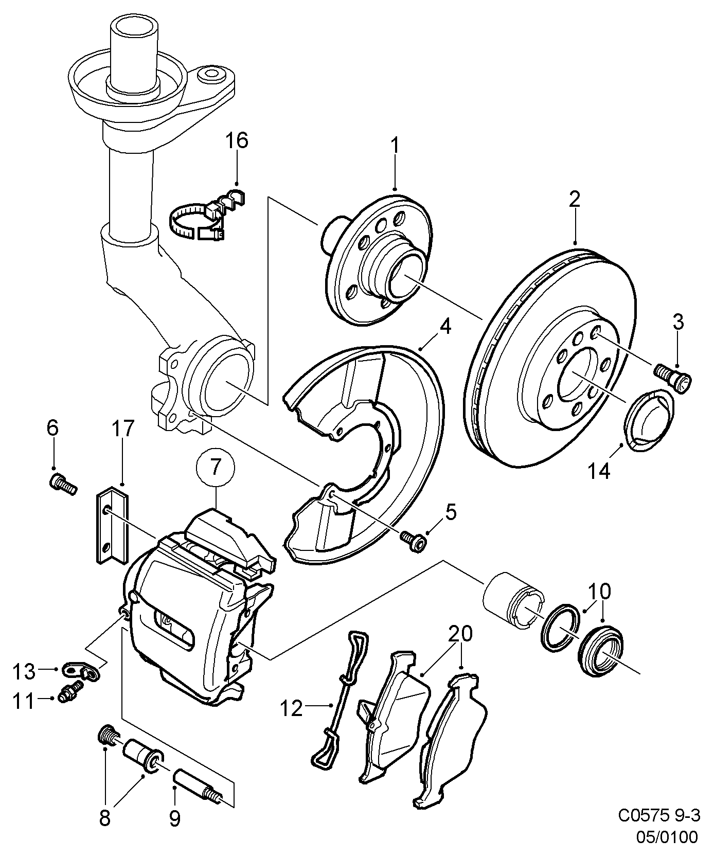 Vauxhall 5064795 - Bremsbelagsatz, Scheibenbremse alexcarstop-ersatzteile.com