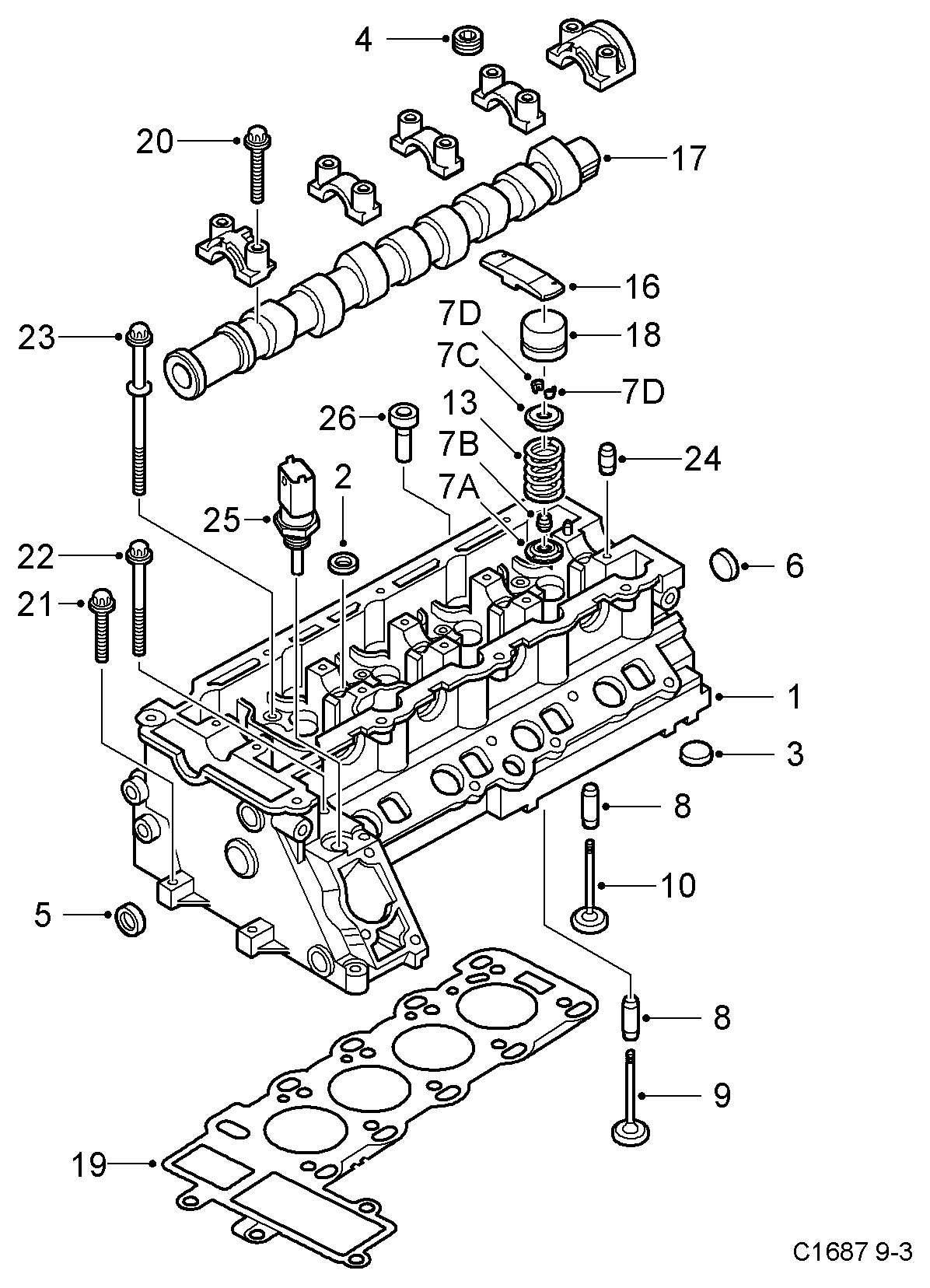 Chevrolet 90541937 - Sensor, Kühlmitteltemperatur alexcarstop-ersatzteile.com