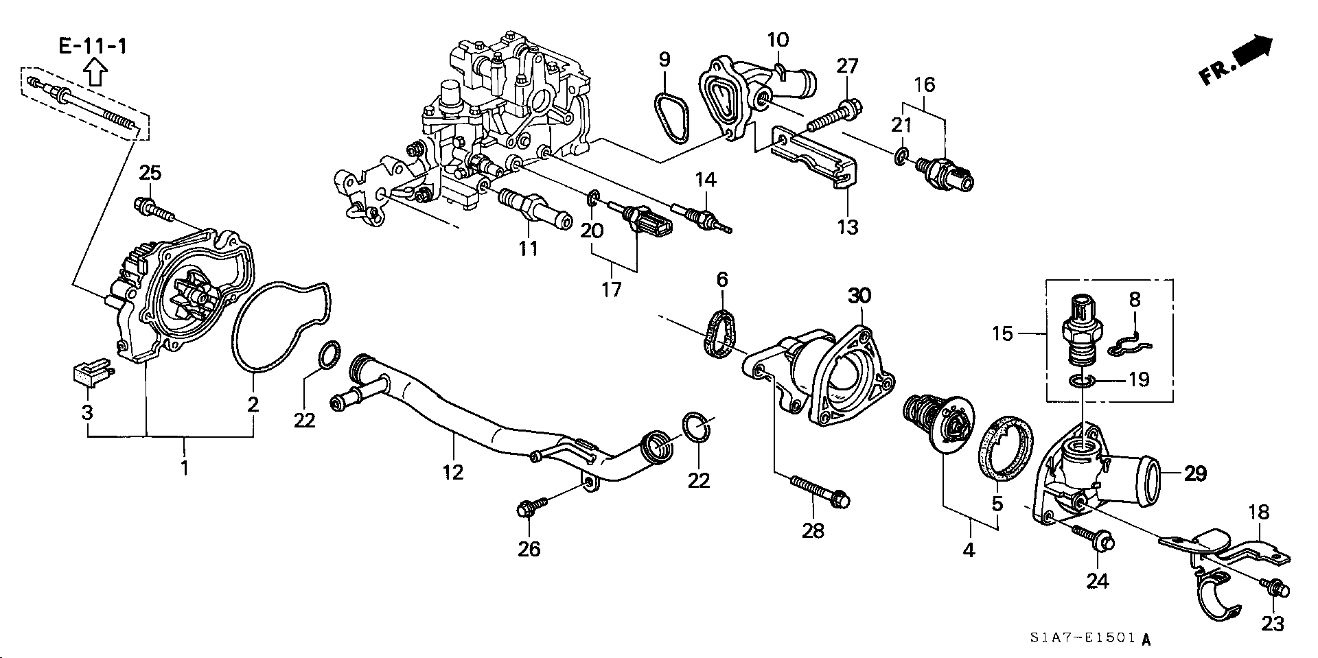 Honda 19301-PDA-E01 - Thermostat, Kühlmittel alexcarstop-ersatzteile.com