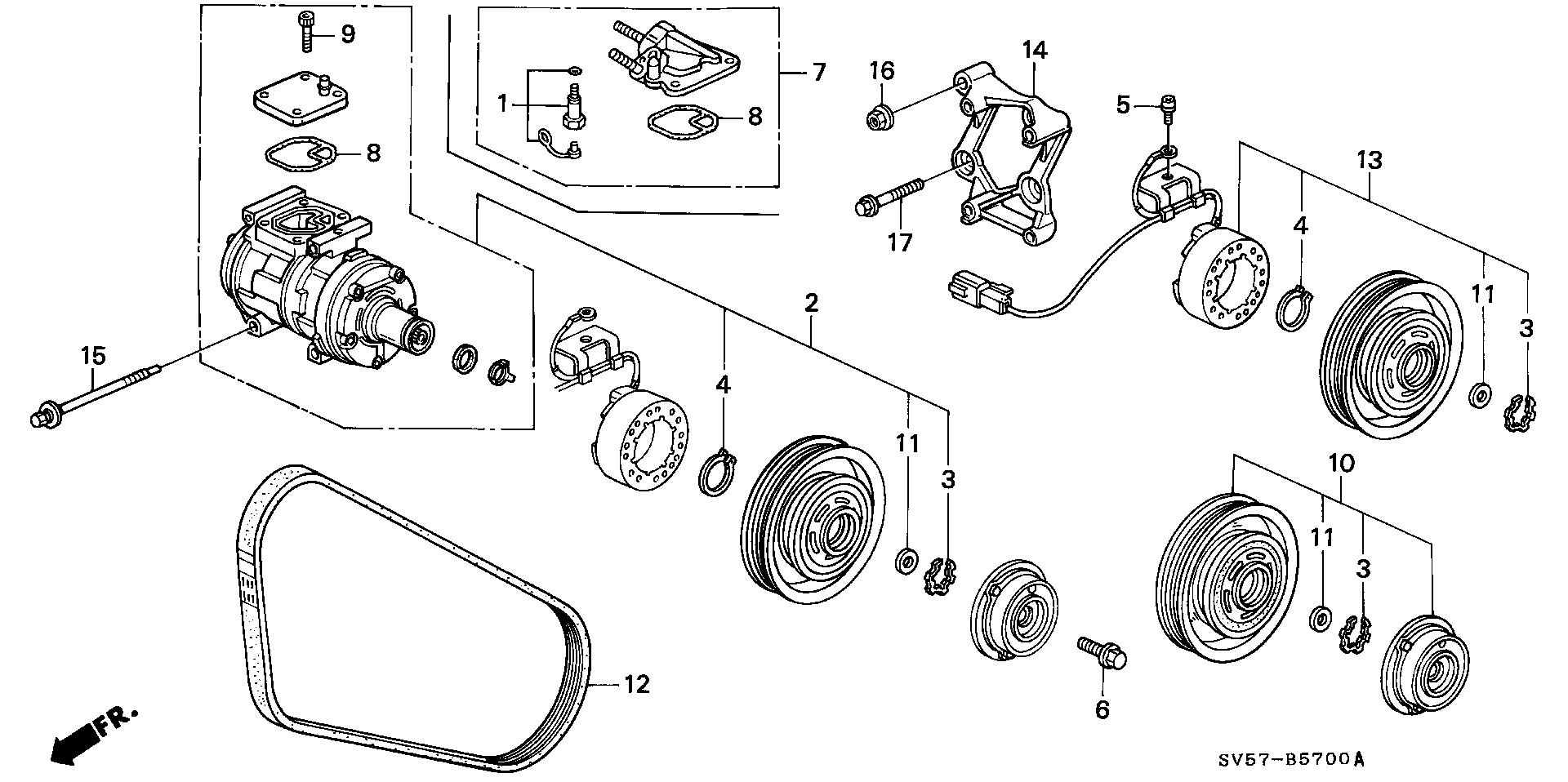 Honda 38920-P0A-003 - Keilrippenriemen alexcarstop-ersatzteile.com