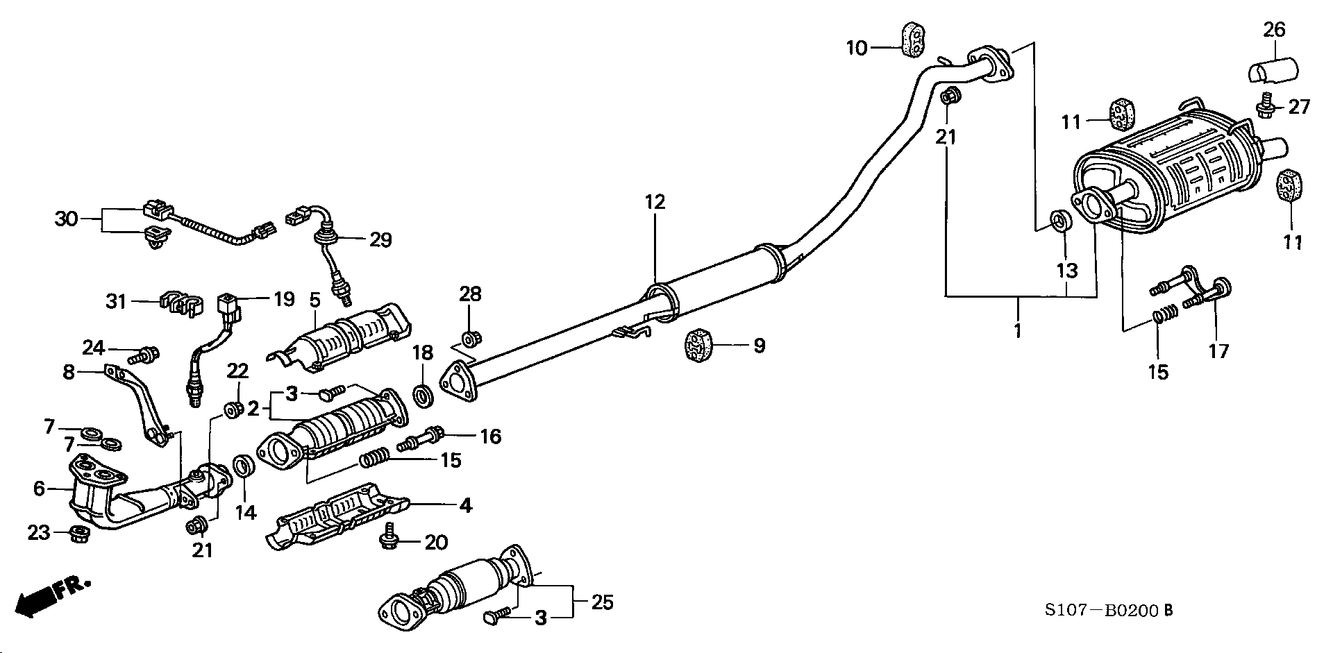 Honda 18210S10A01 - Abgasrohr alexcarstop-ersatzteile.com