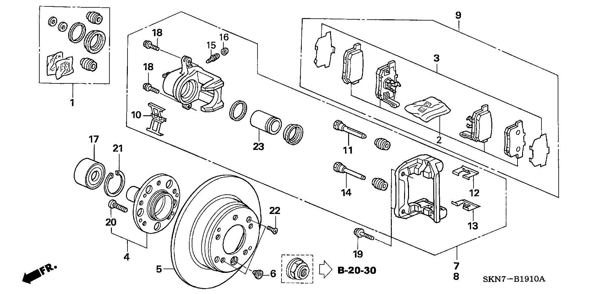 Honda 06430-S9A-E00 - Bremsbelagsatz, Scheibenbremse alexcarstop-ersatzteile.com