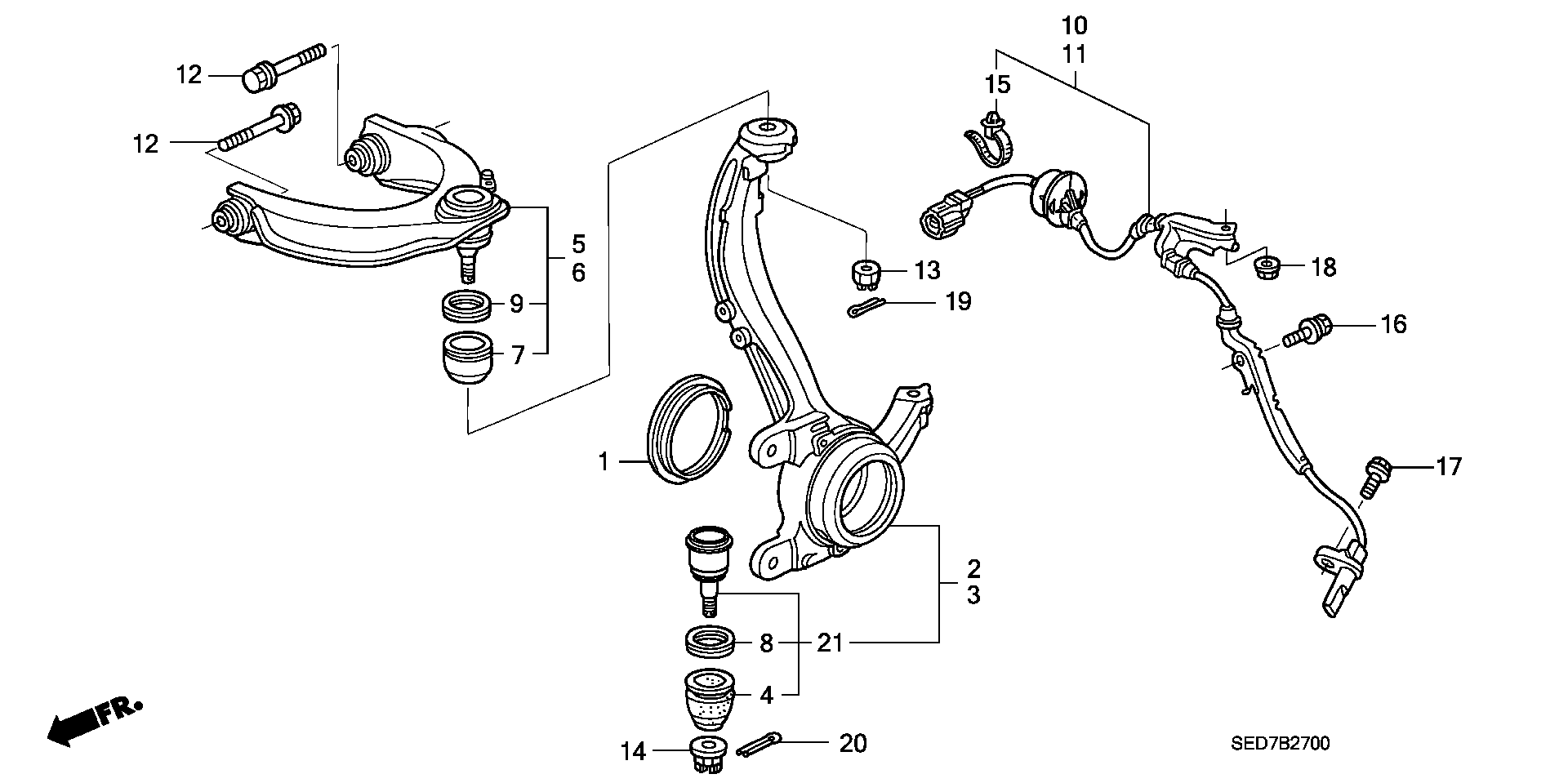 Honda 51210-SDA-A01 - Spurstangenkopf alexcarstop-ersatzteile.com