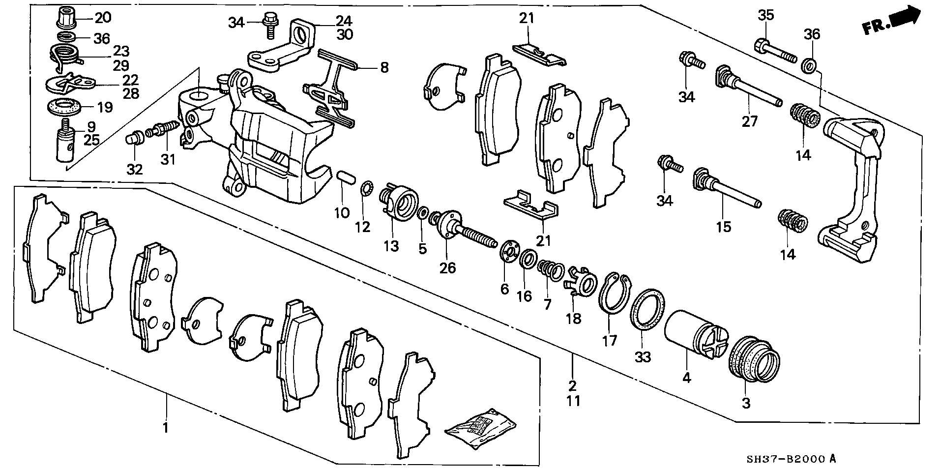 Rover 43022SH3G01 - Bremsbelagsatz, Scheibenbremse alexcarstop-ersatzteile.com