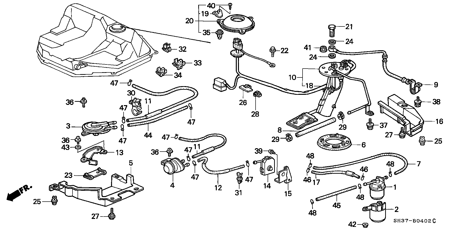 Honda 17708SH3A35 - Kraftstoffpumpe alexcarstop-ersatzteile.com