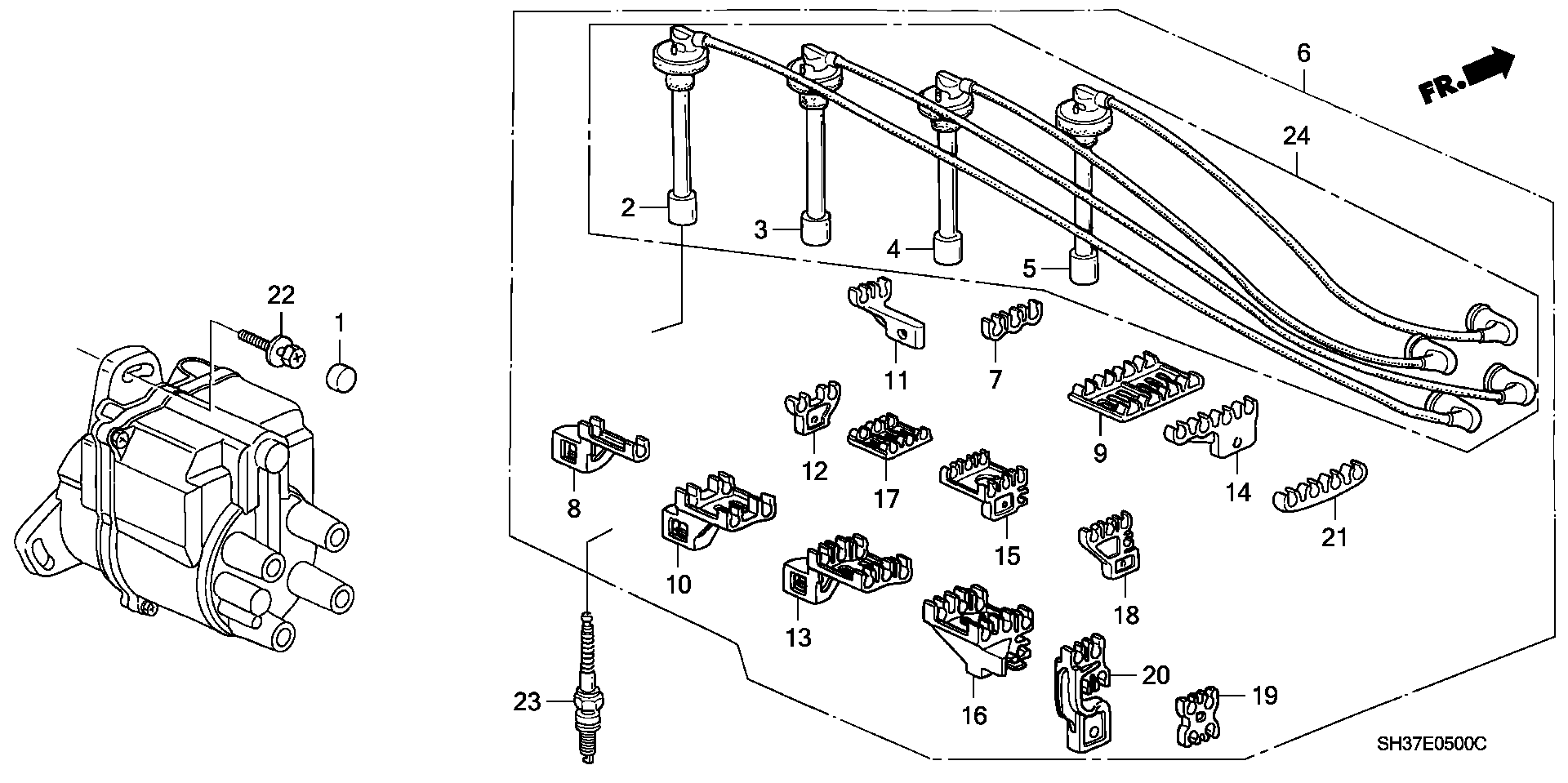 Honda 98079-56148 - Zündkerze alexcarstop-ersatzteile.com