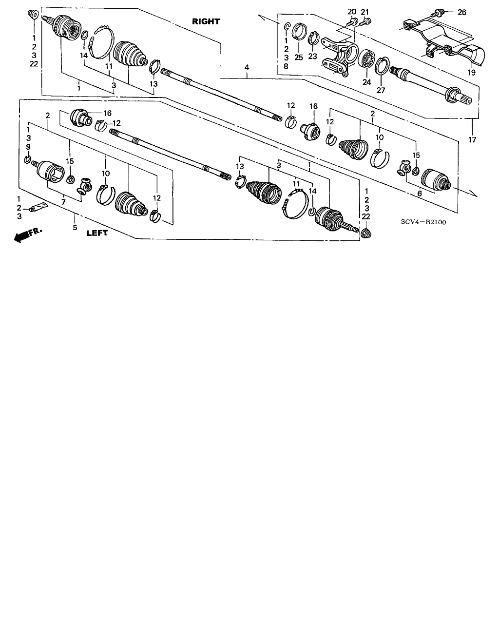 Honda 44017-S84-C00 - Faltenbalg, Antriebswelle alexcarstop-ersatzteile.com