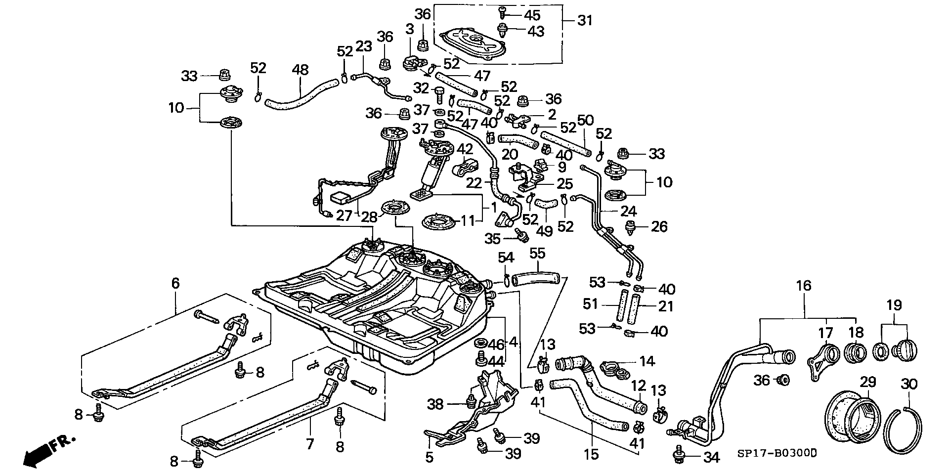 ACURA 17040-SP0-A30 - Kraftstoffpumpe alexcarstop-ersatzteile.com