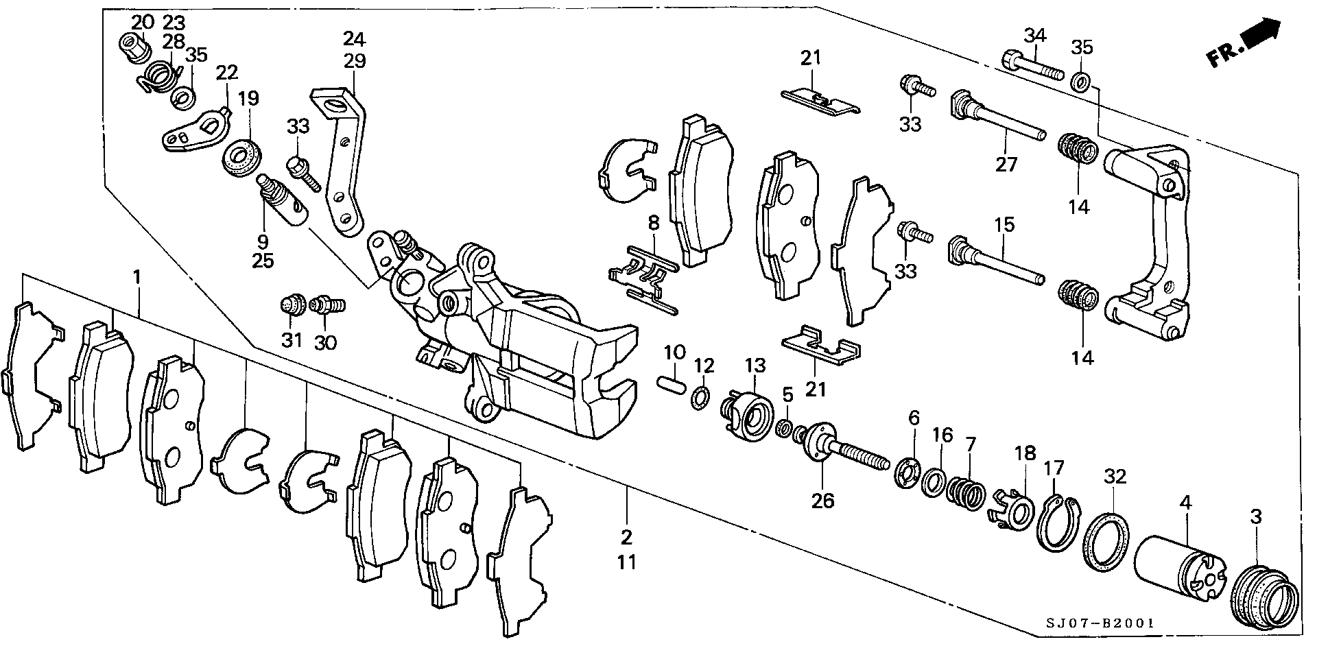 Honda 43022-SE0-S00 - Bremsbelagsatz, Scheibenbremse alexcarstop-ersatzteile.com