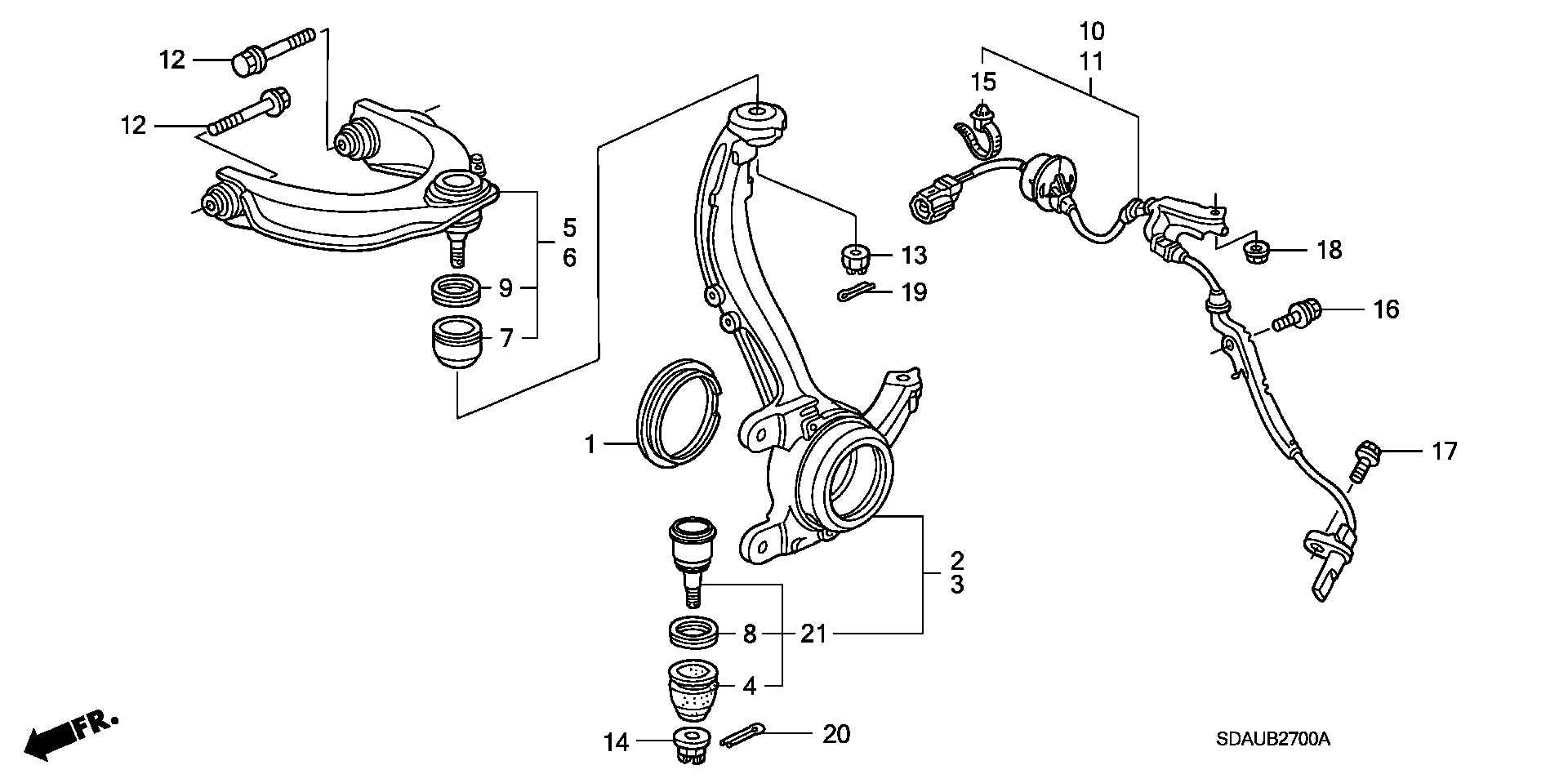 Honda 51210-SDA-A02 - Spurstangenkopf alexcarstop-ersatzteile.com