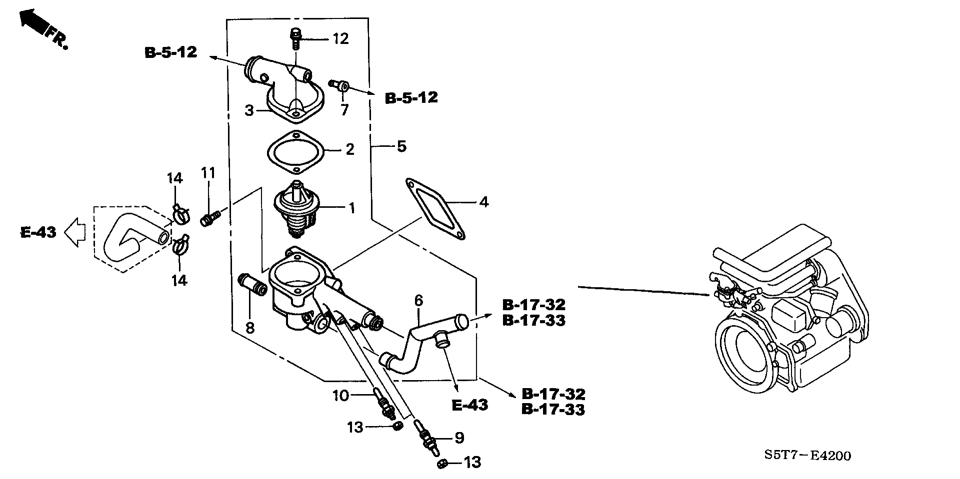 Honda 19320-PLZ-D00 - Thermostat, Kühlmittel alexcarstop-ersatzteile.com