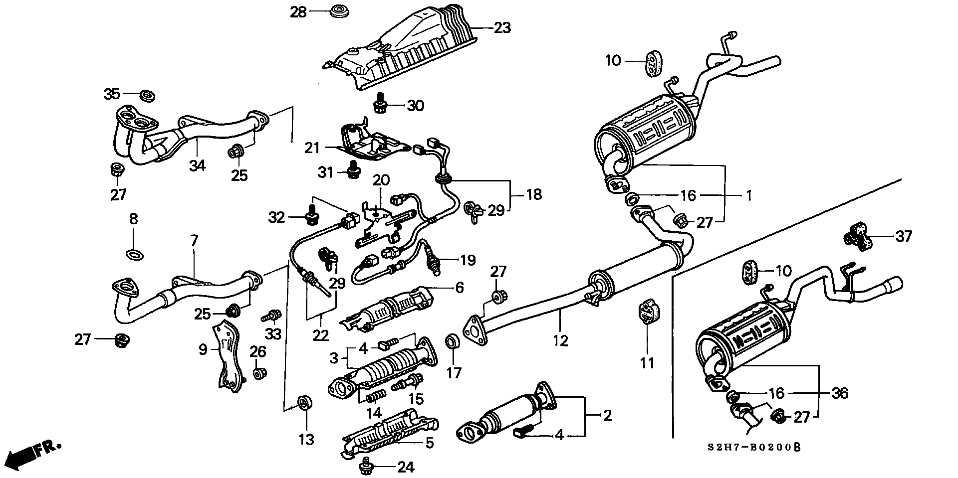 Honda 36532-PEL-G01 - Lambdasonde alexcarstop-ersatzteile.com