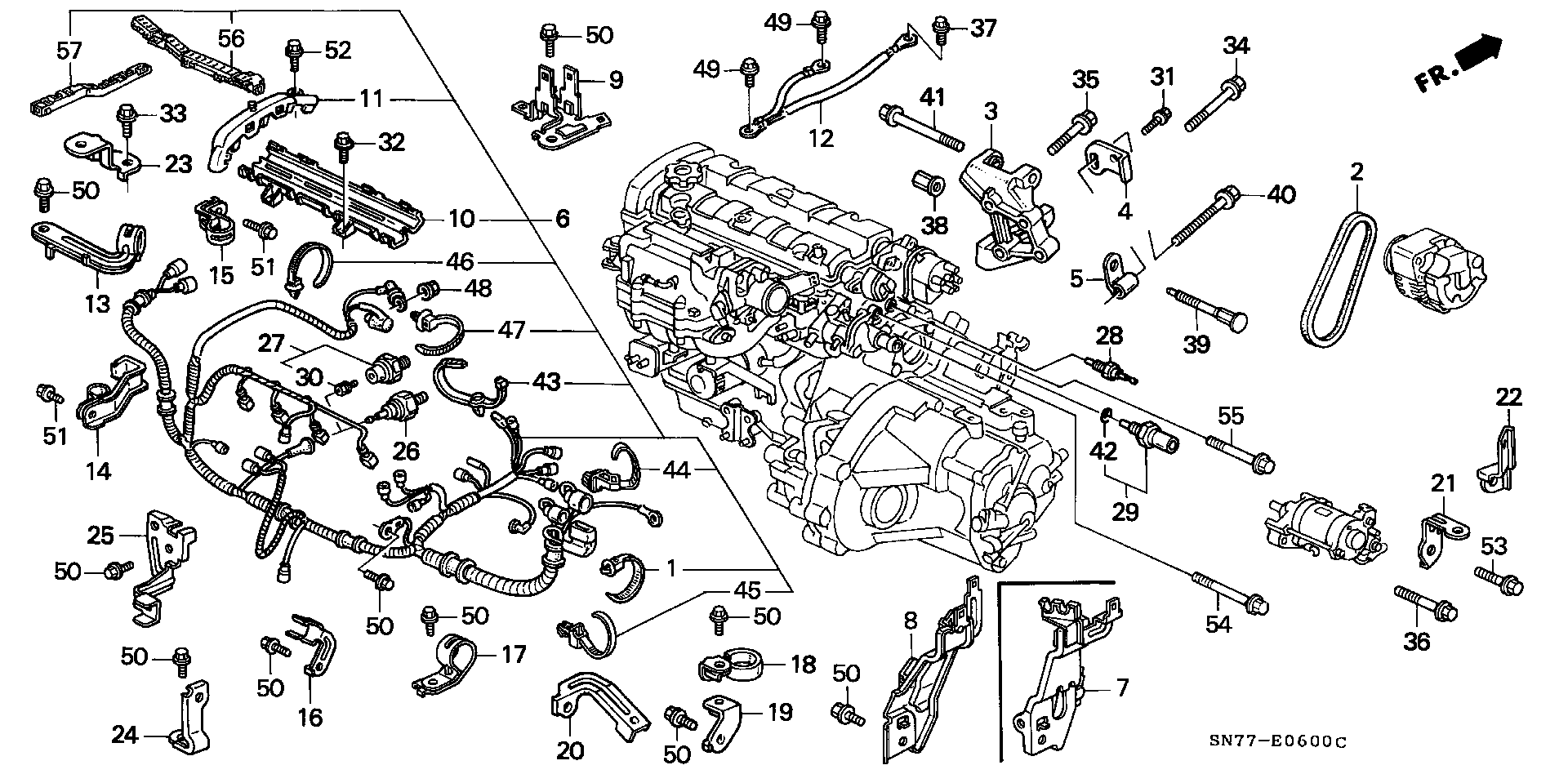 NISSAN 31110-P44-G03 - Keilrippenriemen alexcarstop-ersatzteile.com