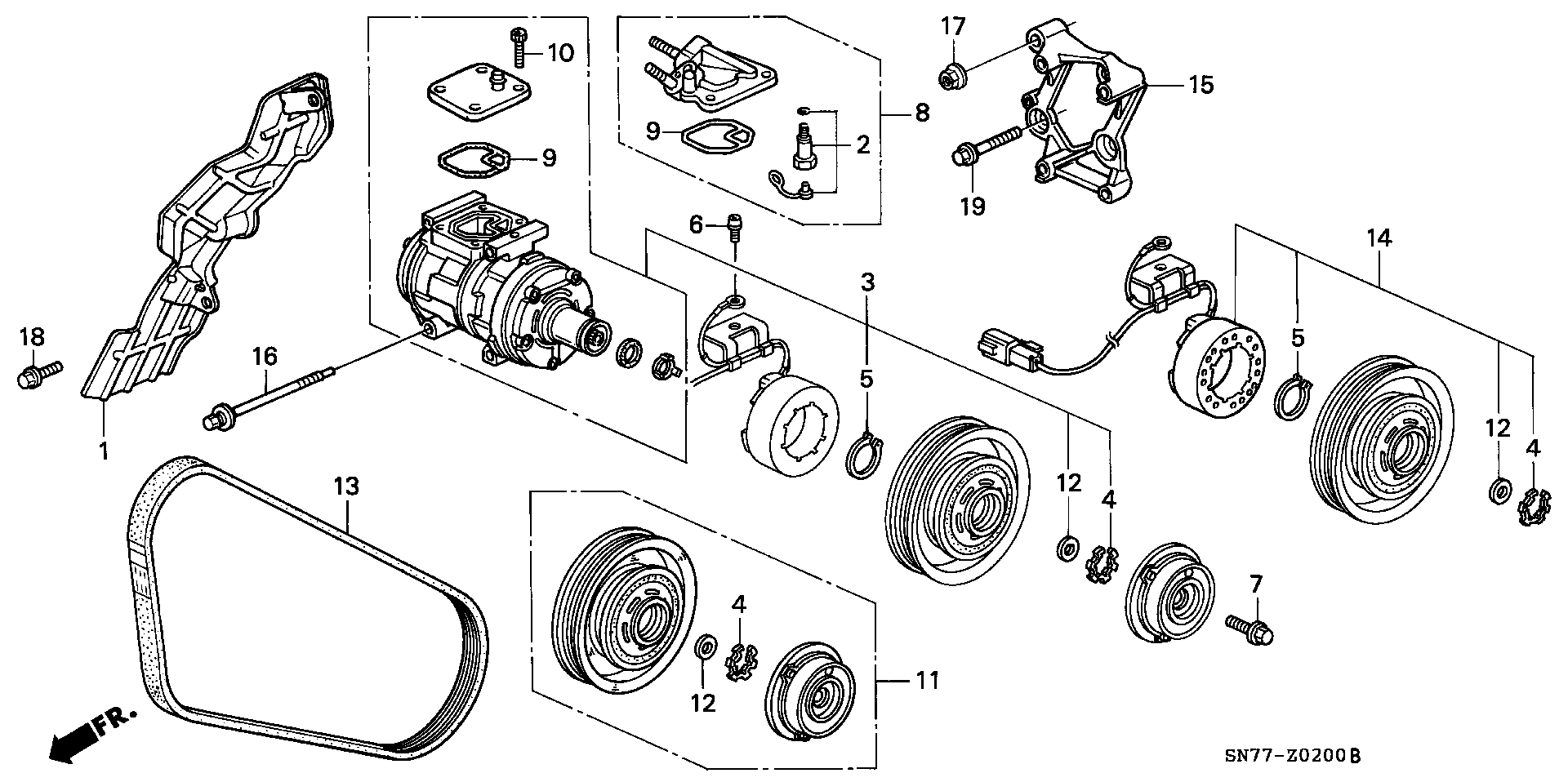 Honda 38920-PT0-003 - Keilrippenriemen alexcarstop-ersatzteile.com