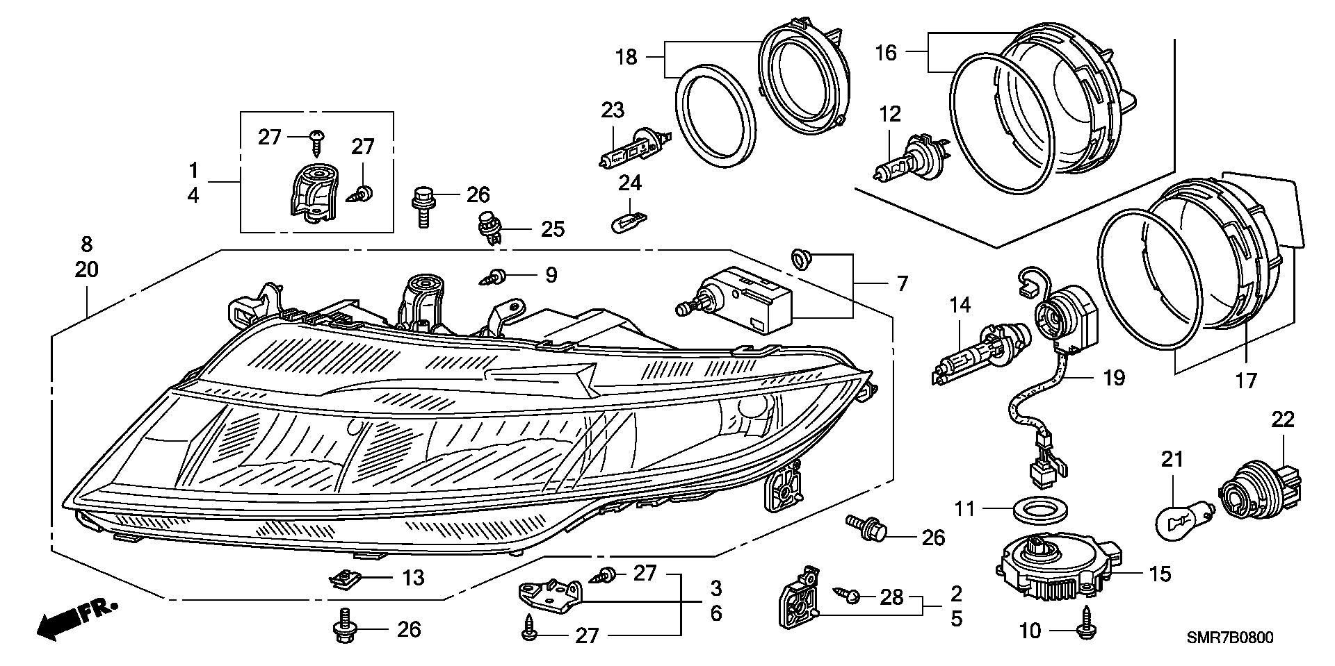 Honda 33110SMGE01 - Glühlampe, Tagfahrleuchte alexcarstop-ersatzteile.com