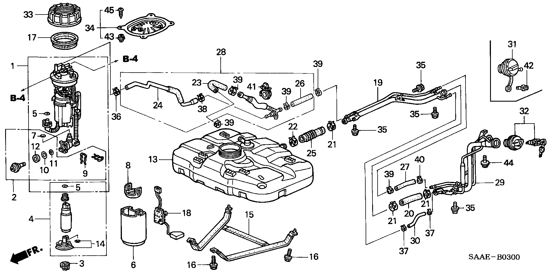 Honda 16010-SAA-000 - Kraftstofffilter alexcarstop-ersatzteile.com