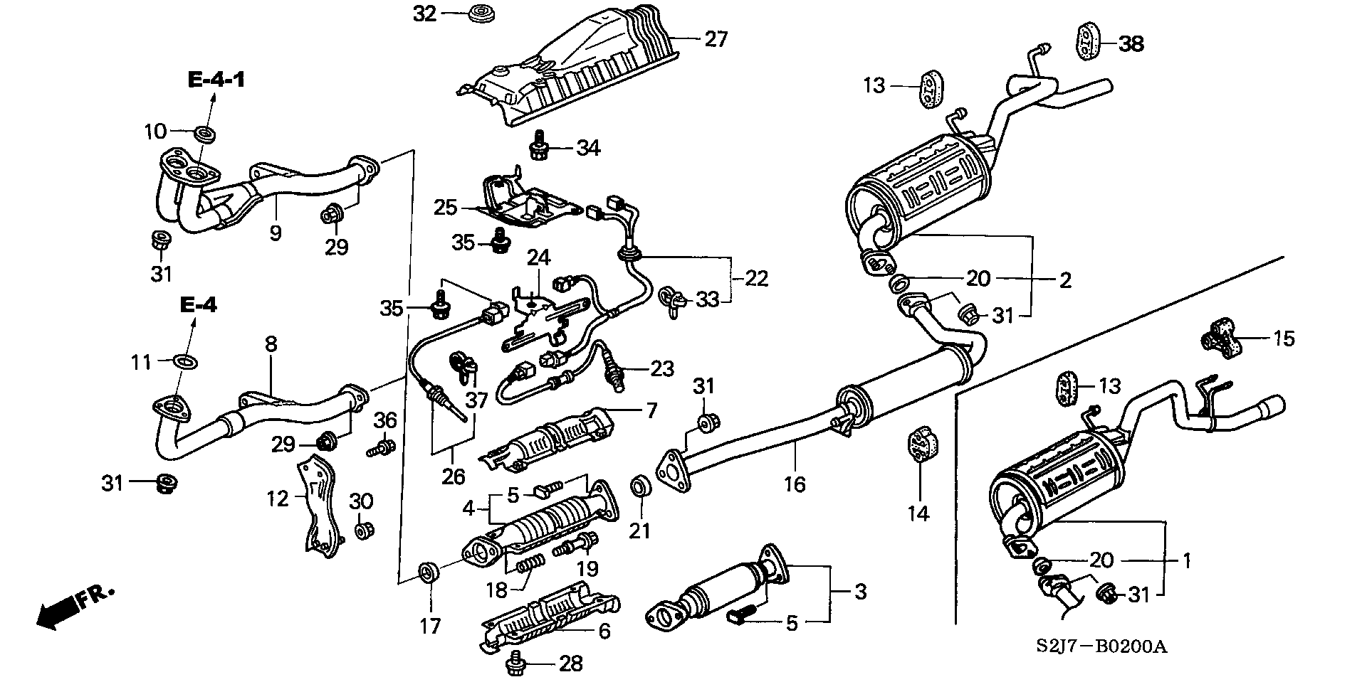 Honda 36532PEL013 - Lambdasonde alexcarstop-ersatzteile.com