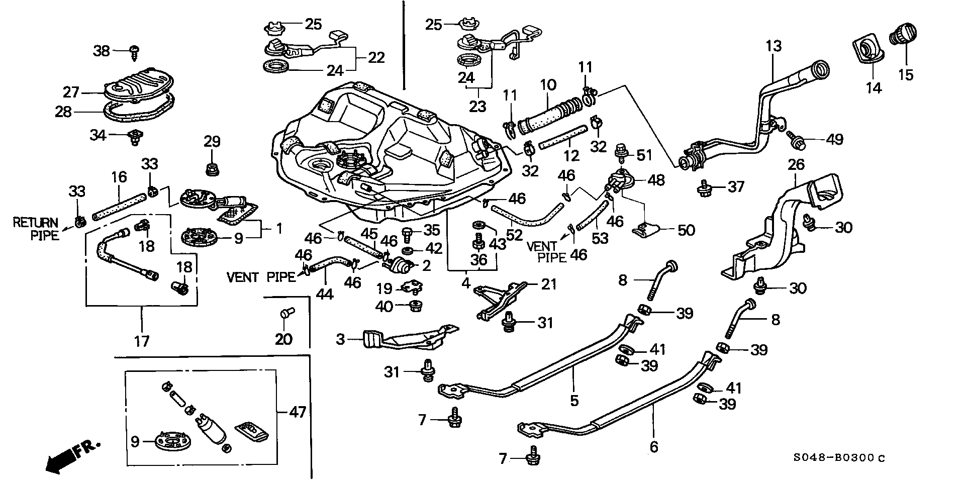 Honda 17040S04931 - Kraftstoffpumpe alexcarstop-ersatzteile.com