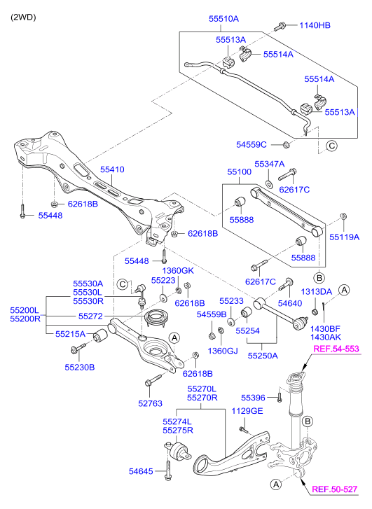 KIA 55530-3U800 - Stange / Strebe, Stabilisator alexcarstop-ersatzteile.com