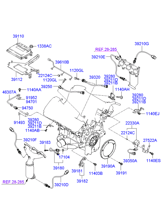 KIA 3921037543 - Lambdasonde alexcarstop-ersatzteile.com