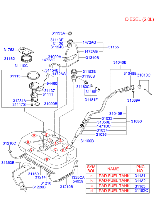 Hyundai 310902D000 - Kraftstofffilter alexcarstop-ersatzteile.com